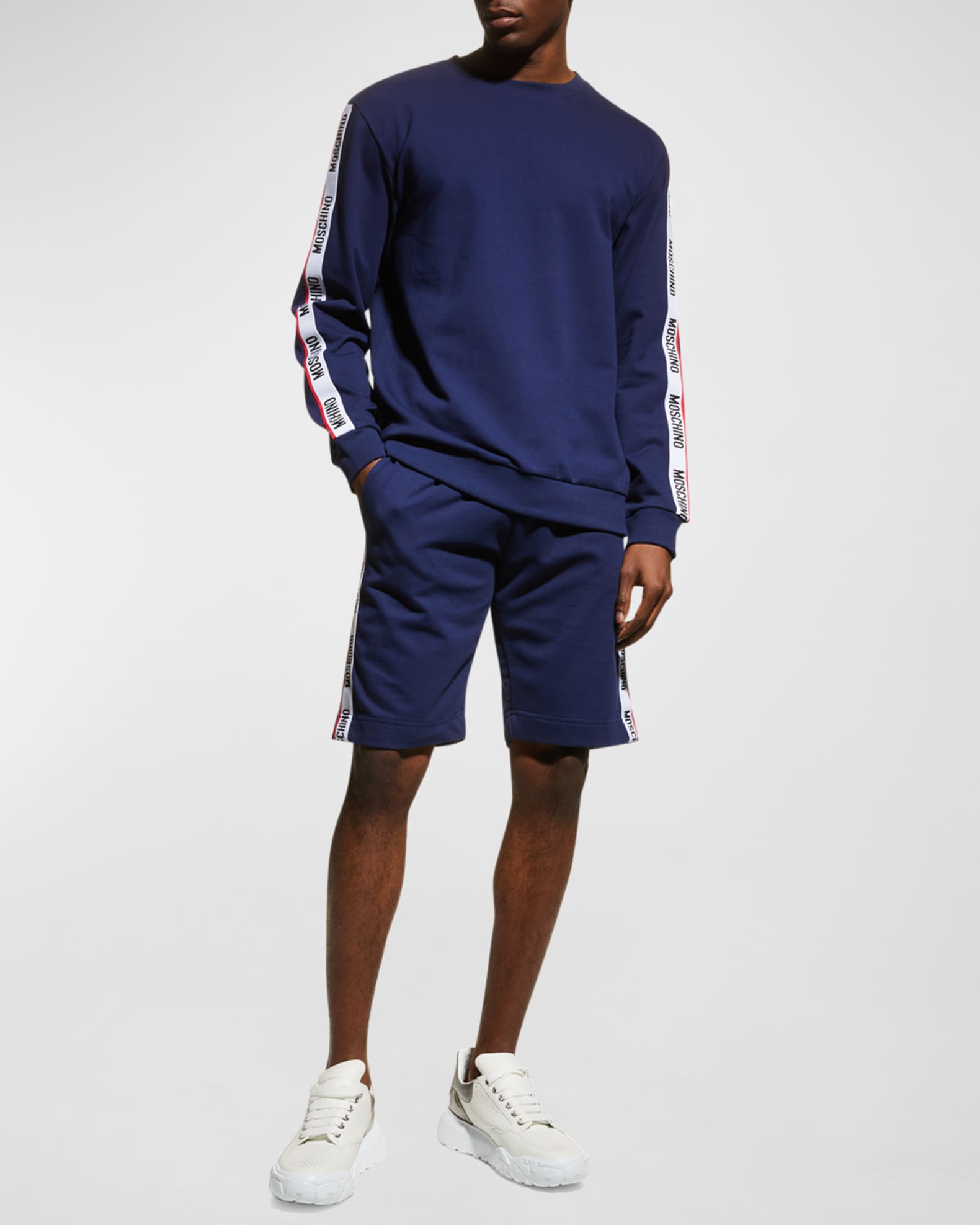 Men's Logo-Tape Crew Sweatshirt 1