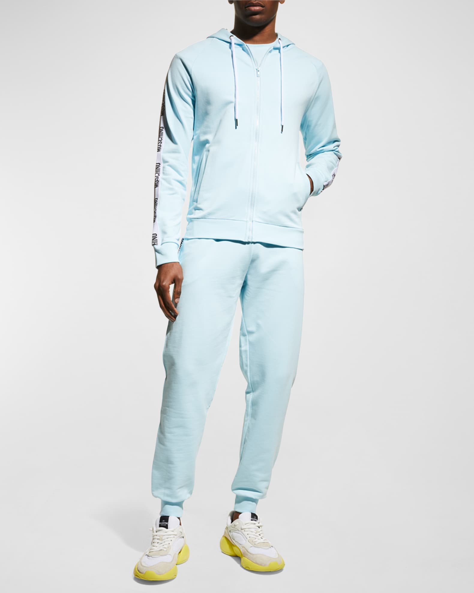 Moschino zip hoodie best sale