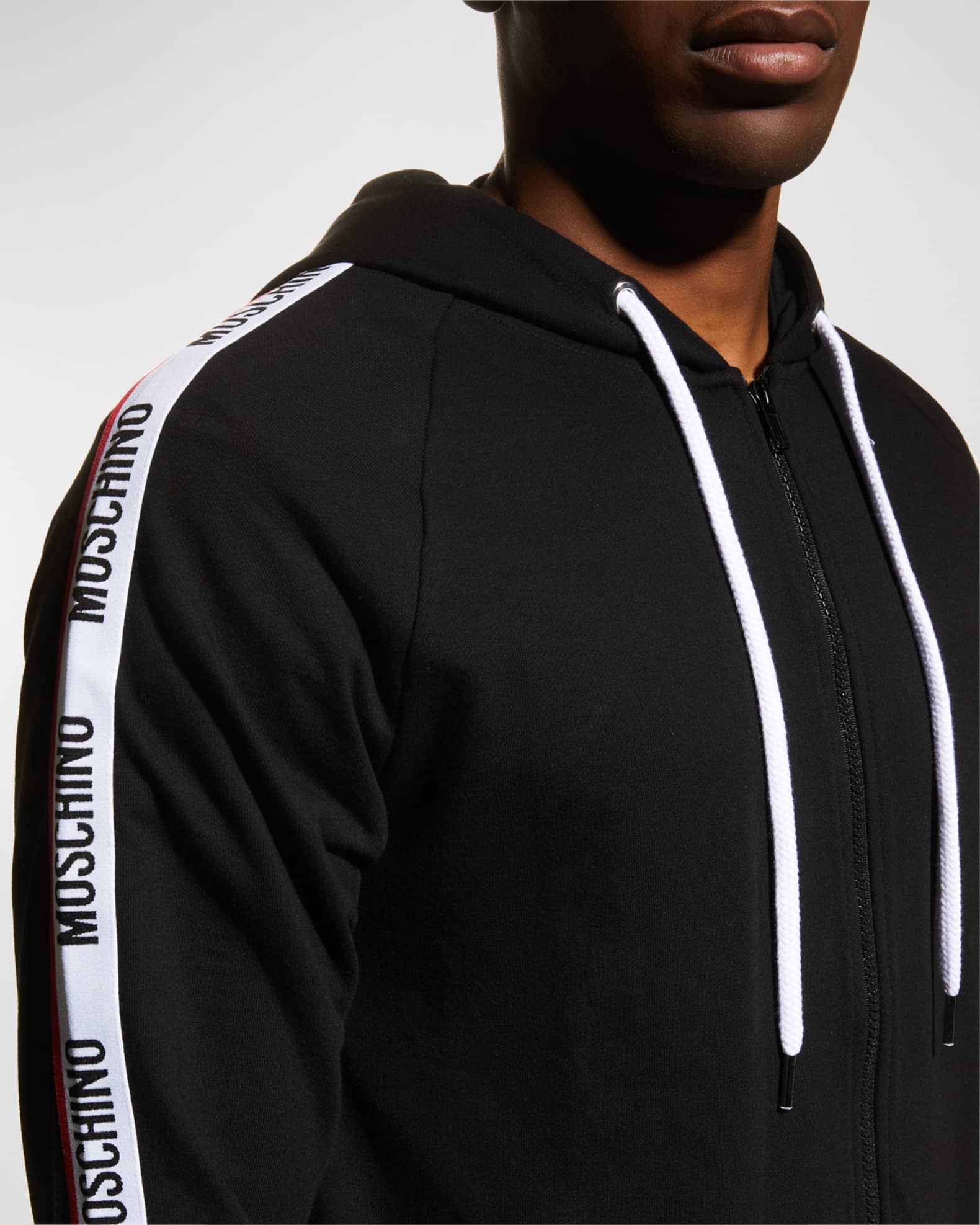 Moschino zip hoodie 2025 mens