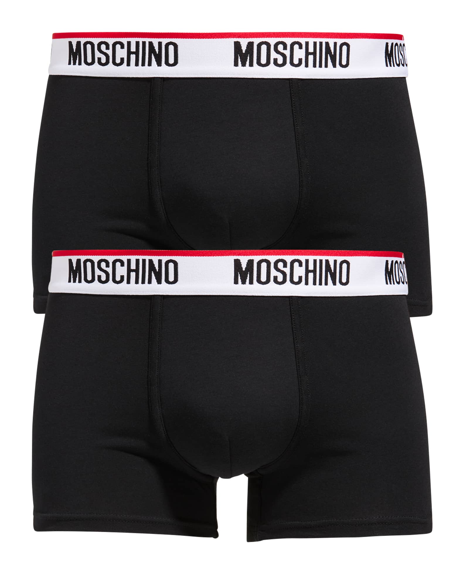 Moschino Men's Two-Pack Logo Trunks | Neiman Marcus