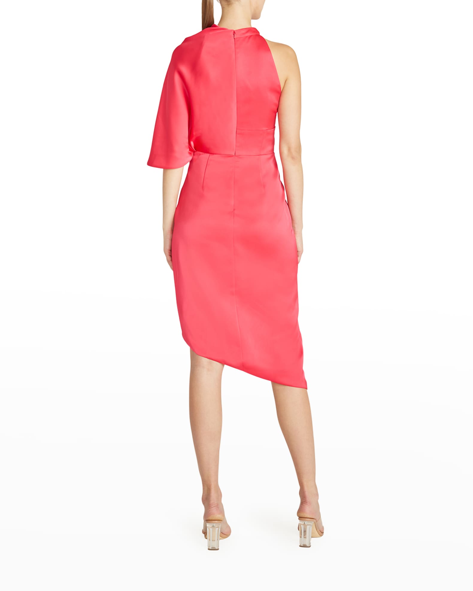 Theia Bria Asymmetrical Cocktail Dress Neiman Marcus