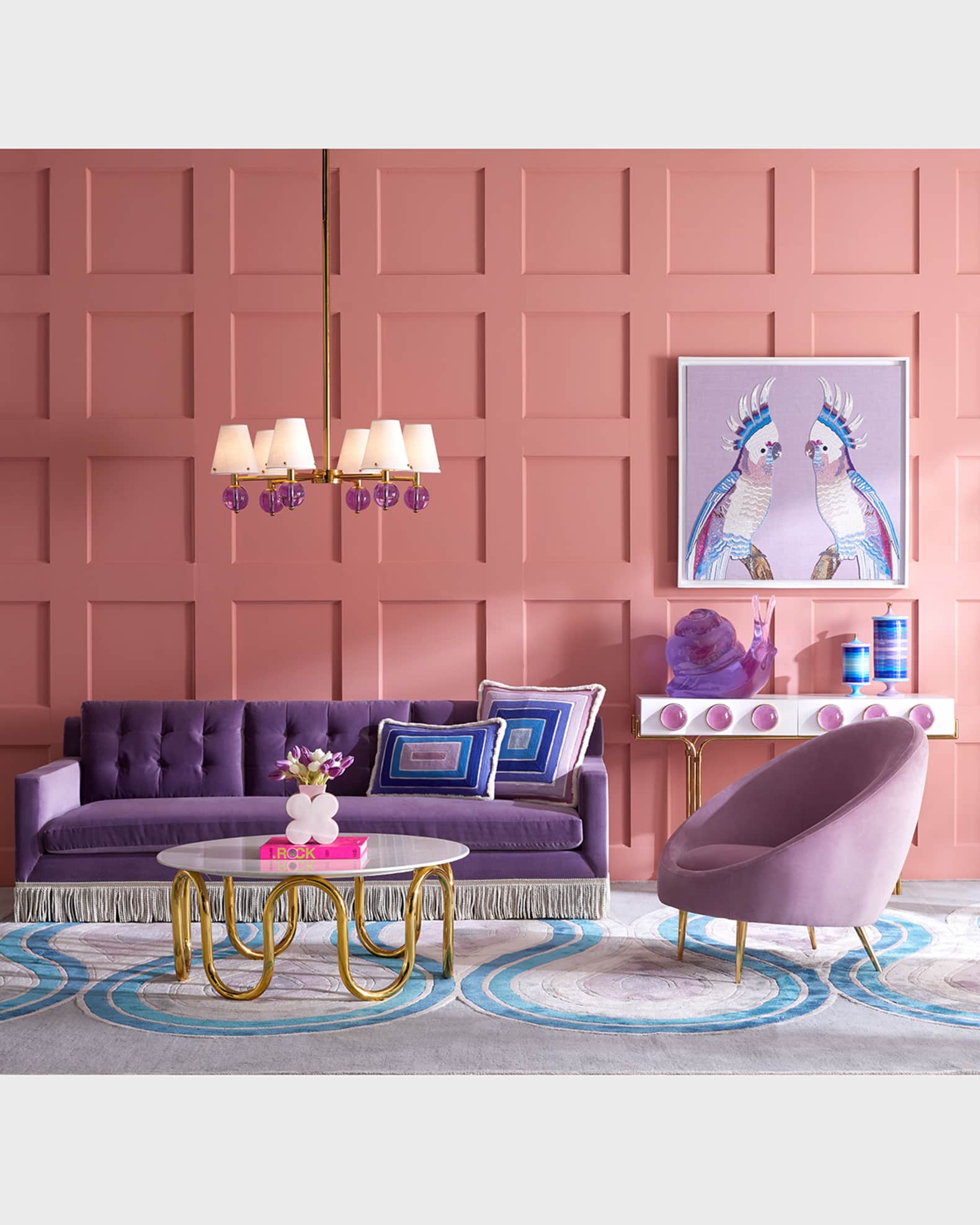 Jonathan Adler Belvedere 6-Light Chandelier - 34" | Neiman Marcus