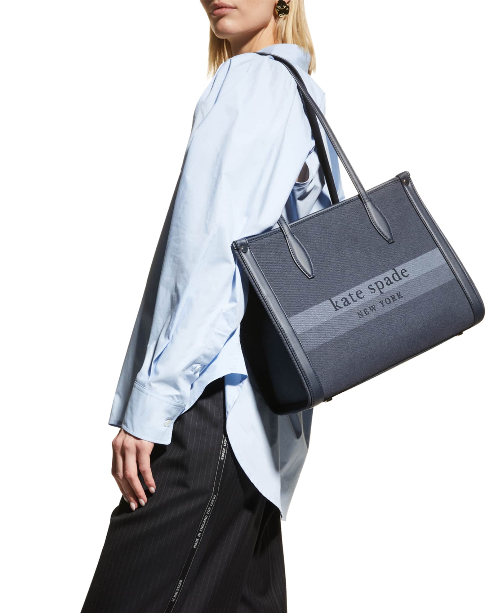 kate spade new york market medium denim tote bag | Neiman Marcus