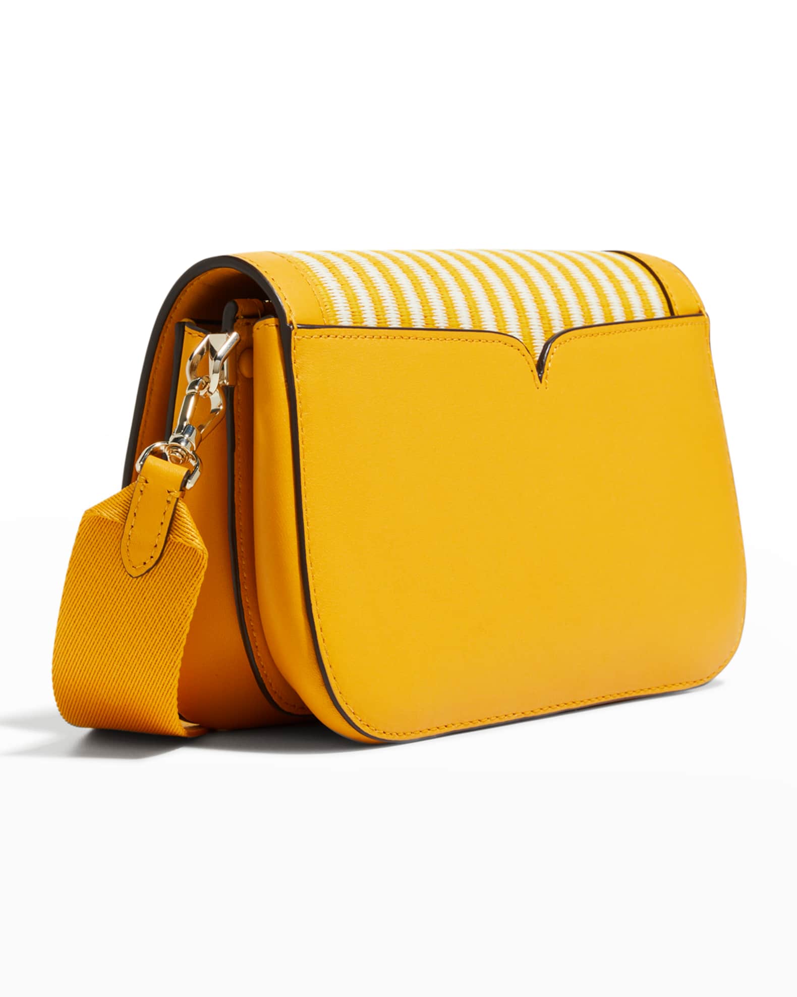 kate spade new york buddie medium striped straw shoulder bag Neiman