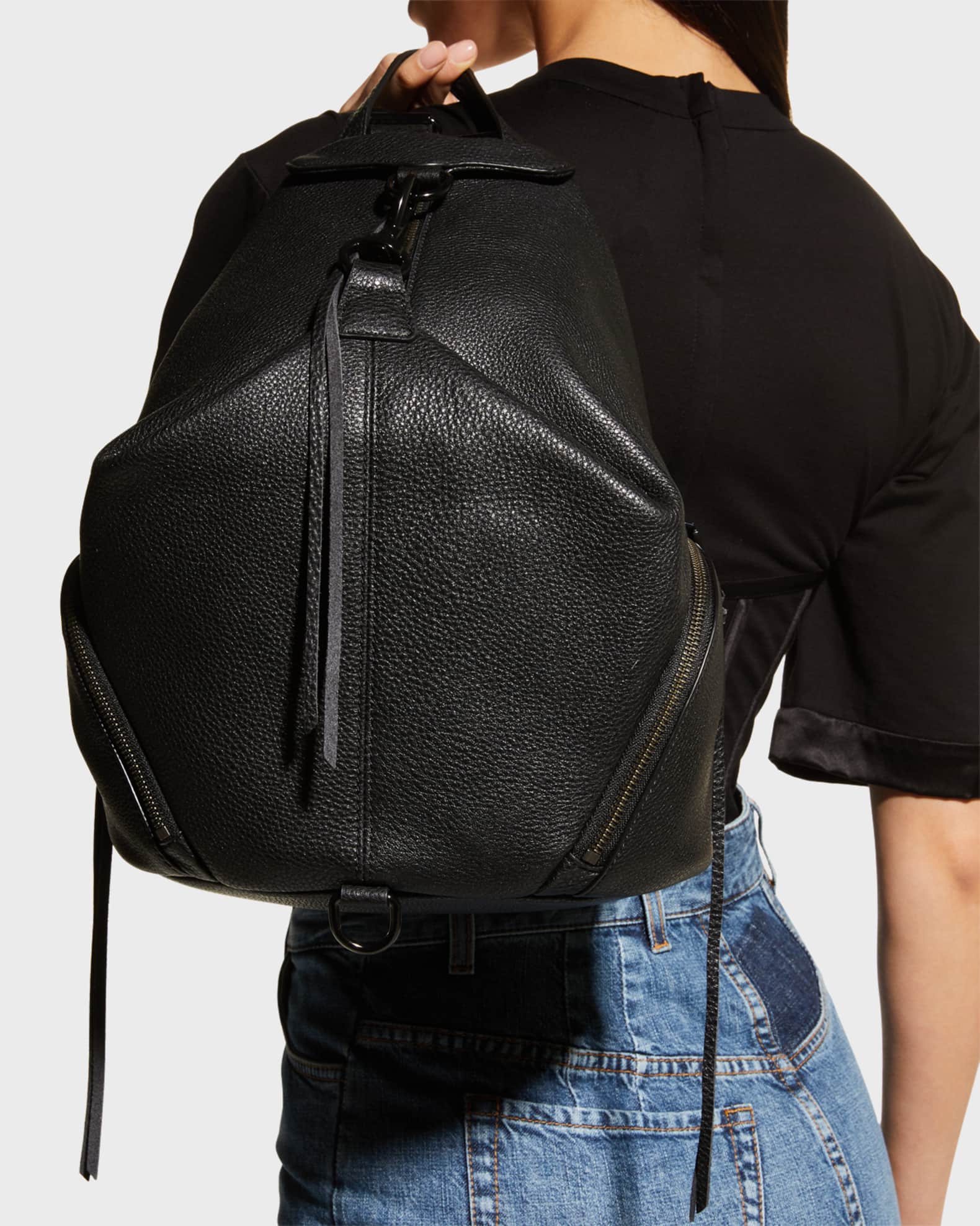 Julian Zip Leather Backpack 1