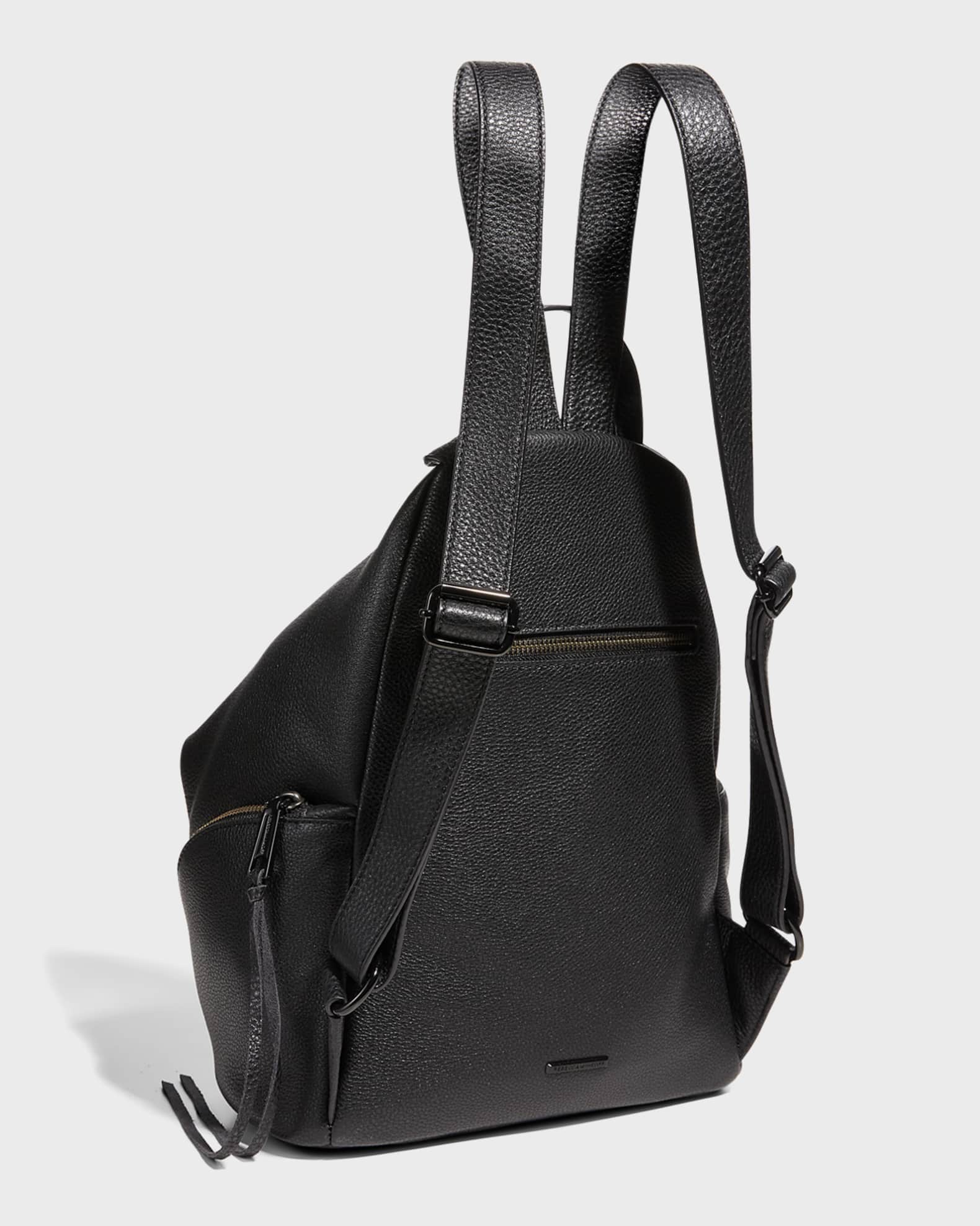Rebecca minkoff leather backpack purse hot sale