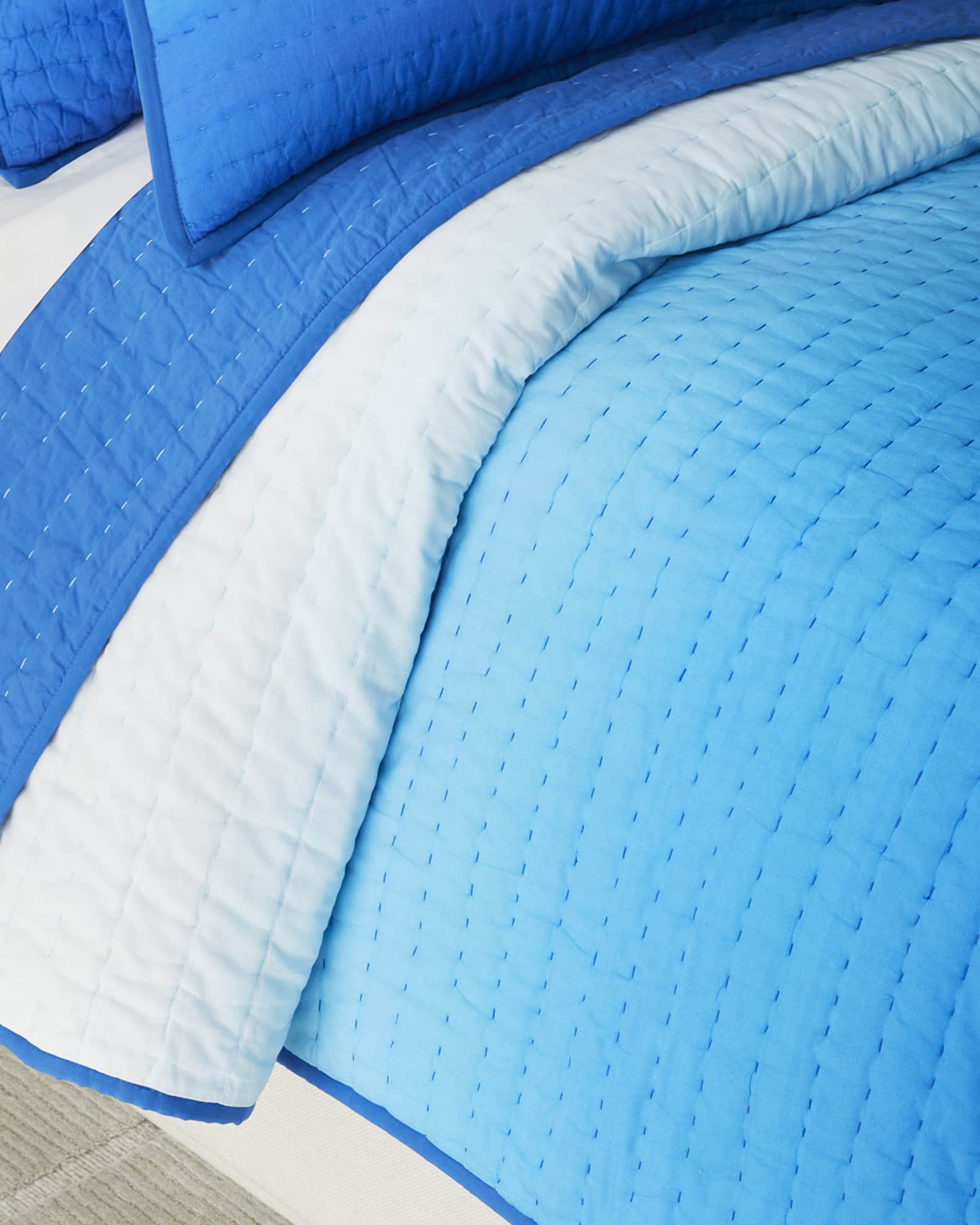 Designers Guild Savoie Cobalt Standard Quilt