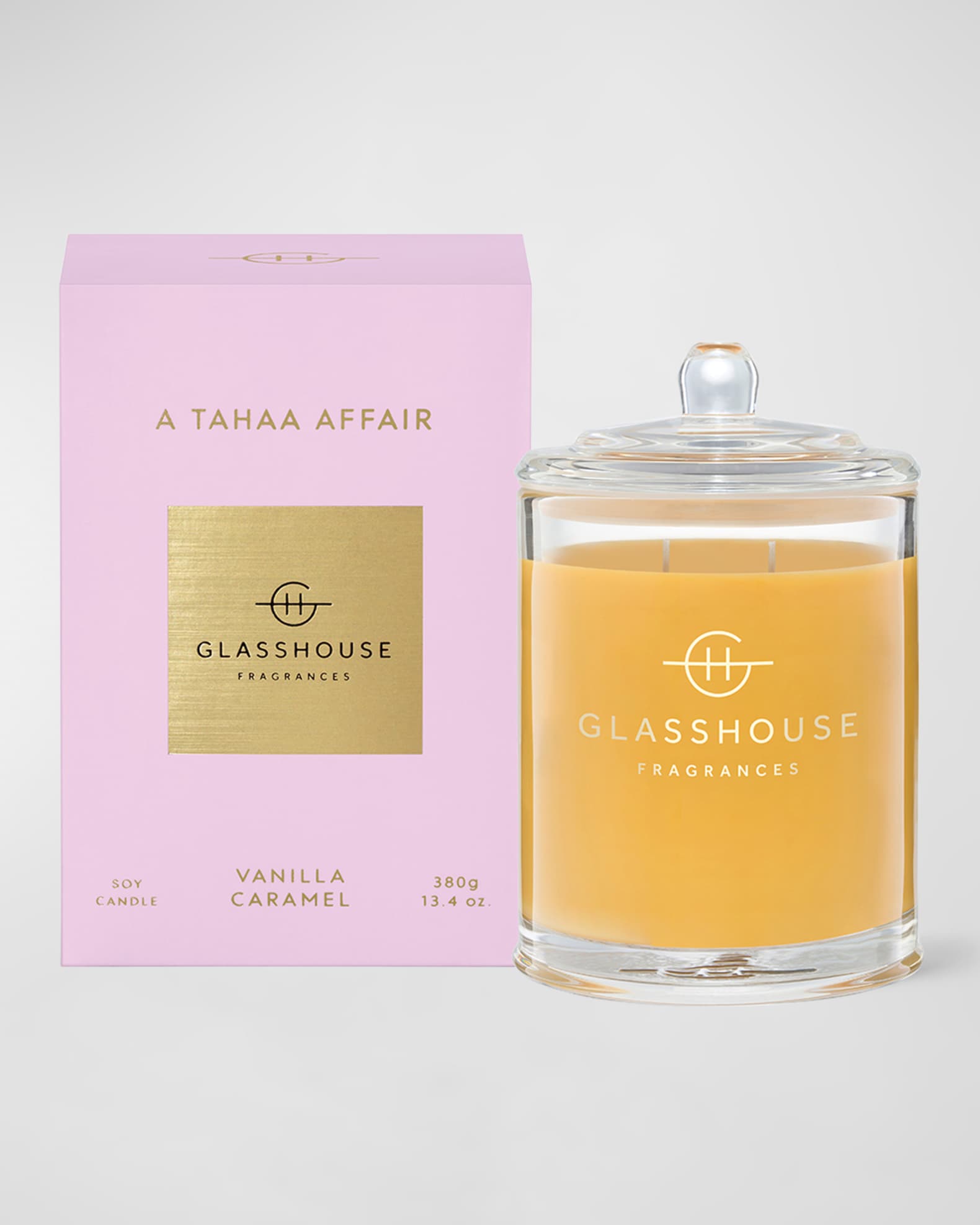 GLASSHOUSE FRAGRANCES 13.4 oz. A Tahaa Affair Scented Candle Neiman