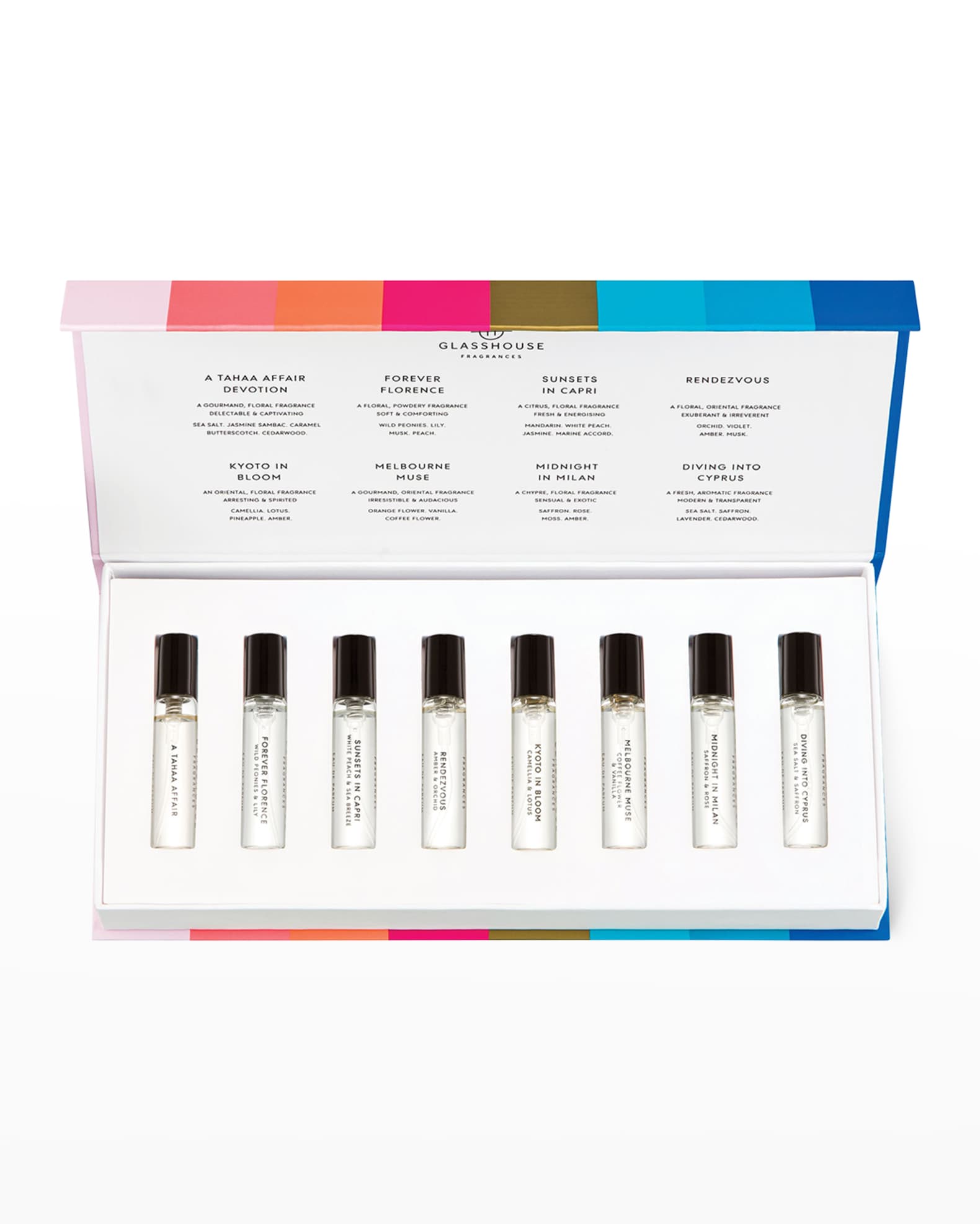 GLASSHOUSE FRAGRANCES Fragrance Library Eau de Parfum Set - 8 x 0.17 fl ...