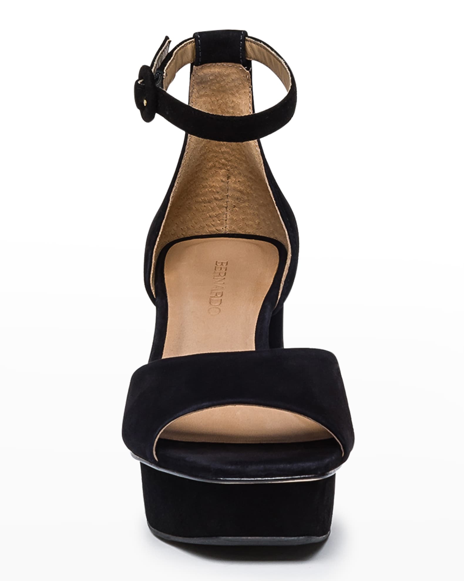 Bernardo Raleigh Suede AnkleStrap Platform Sandals Neiman Marcus