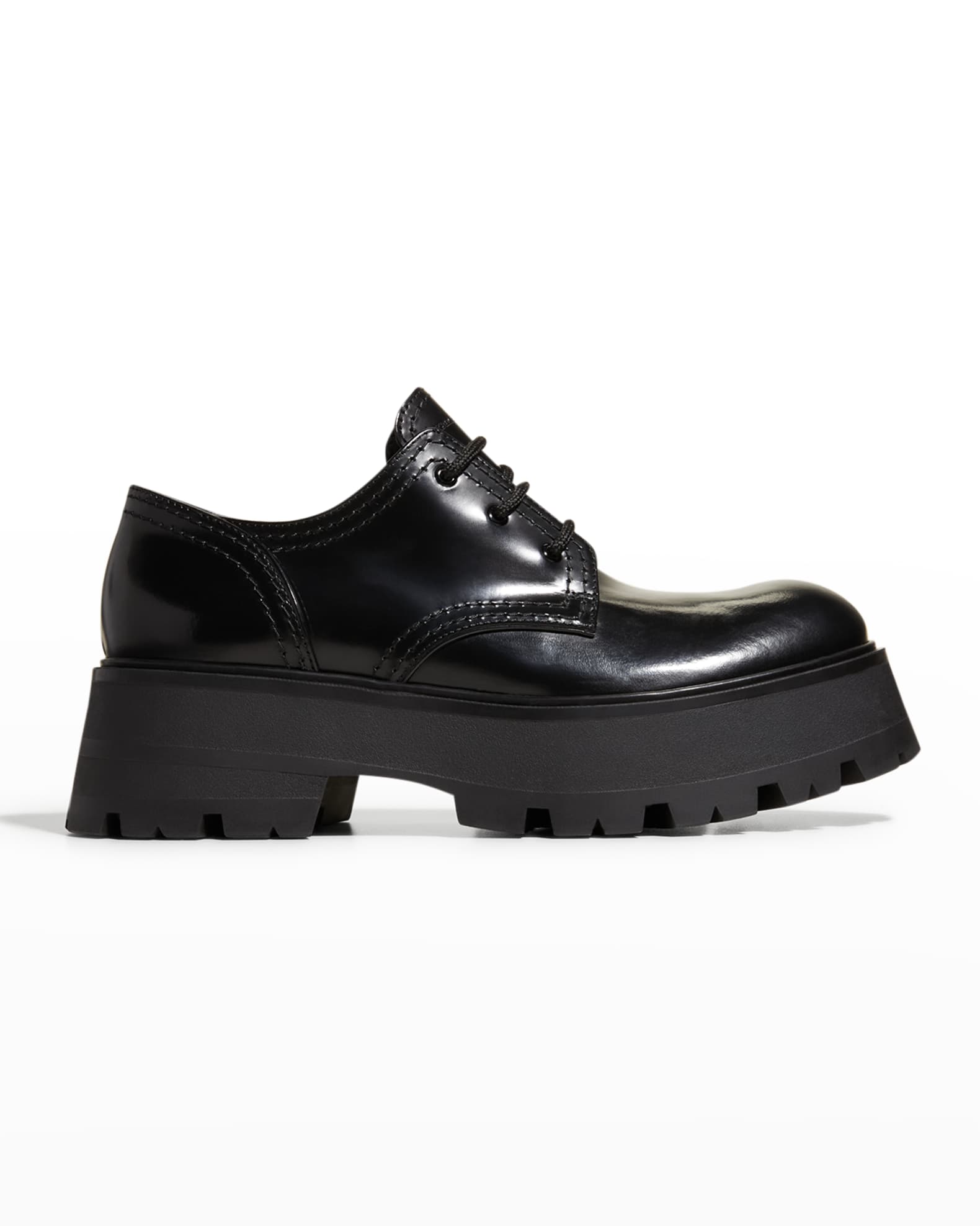 Rave Calfskin Derby Platform Loafers 0