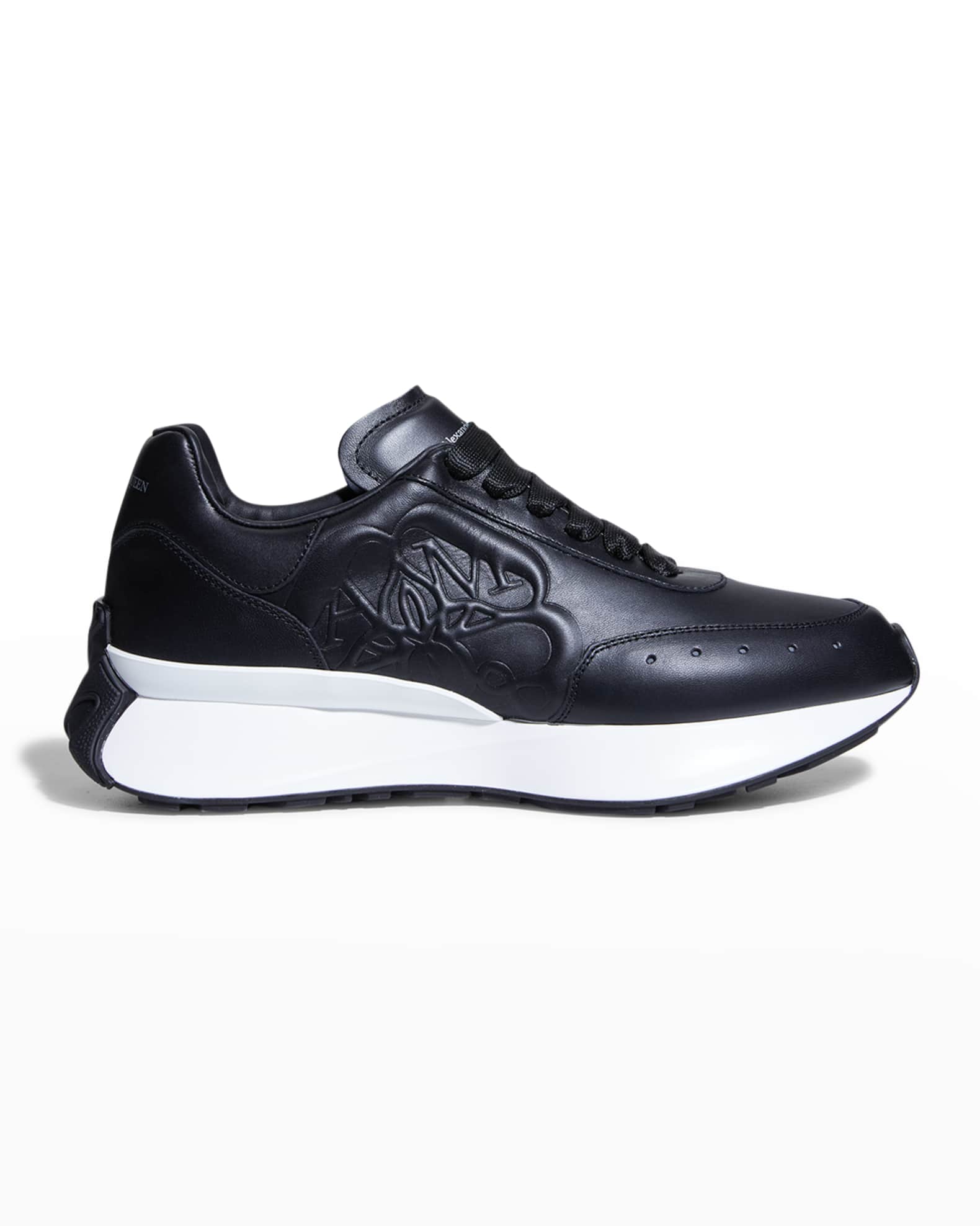 Alexander mcqueen black womens trainers