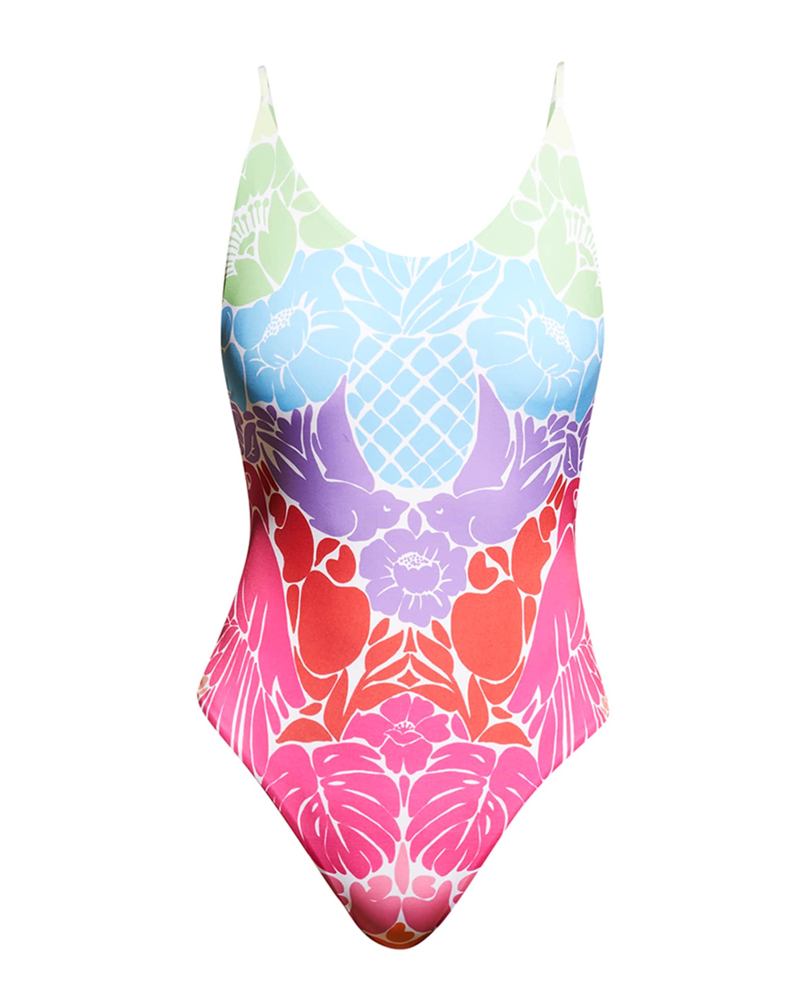 Farm Rio Tropical Graphic One-Piece Swimsuit | Neiman Marcus