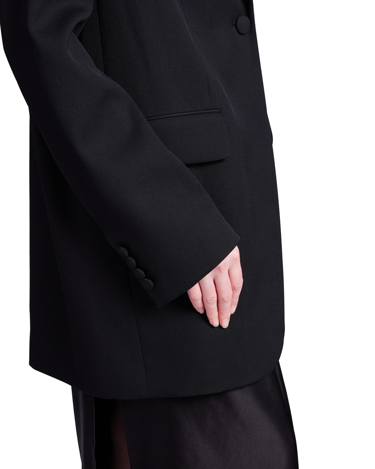 THE ROW Obine Oversized Wool Jacket | Neiman Marcus