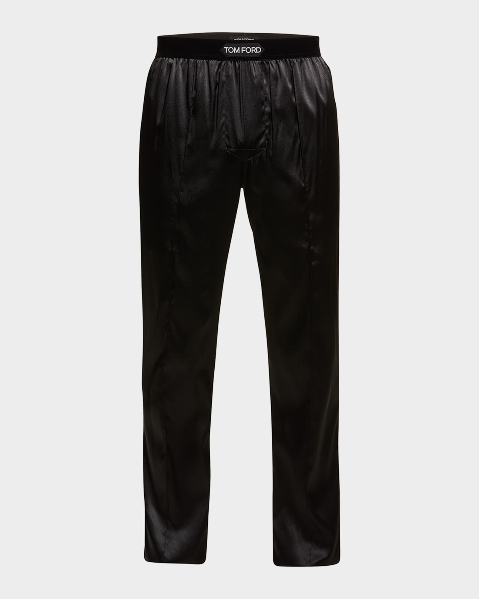 TOM FORD Men's Silk Logo Pajama Pants | Neiman Marcus