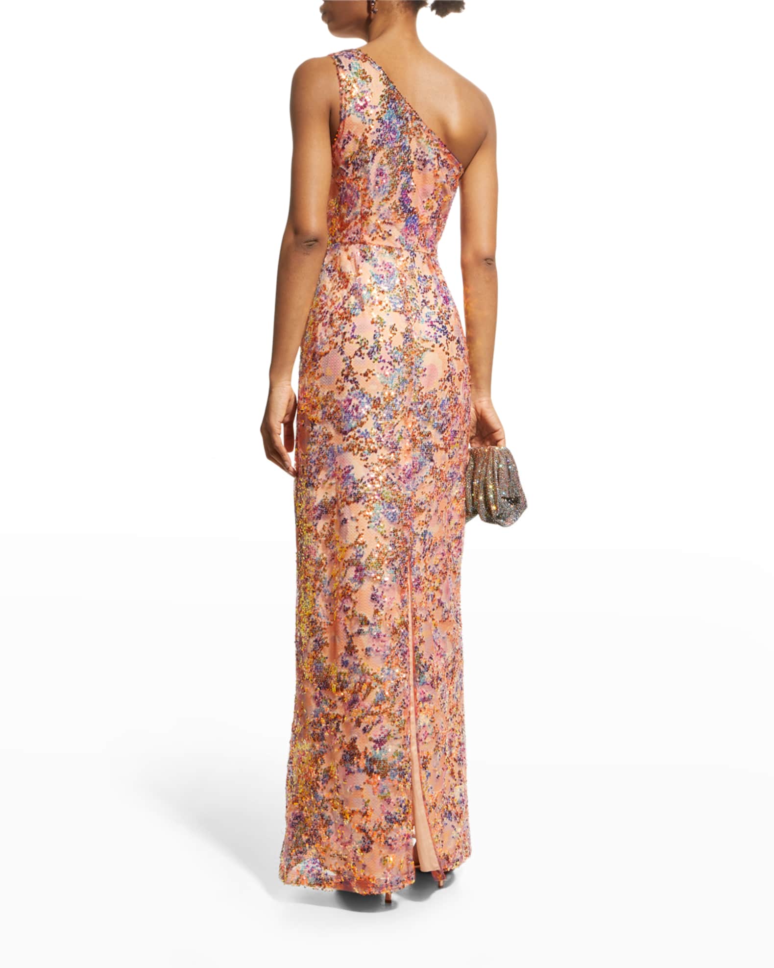 Ramy Brook Rosie Sequin One-Shoulder Gown | Neiman Marcus