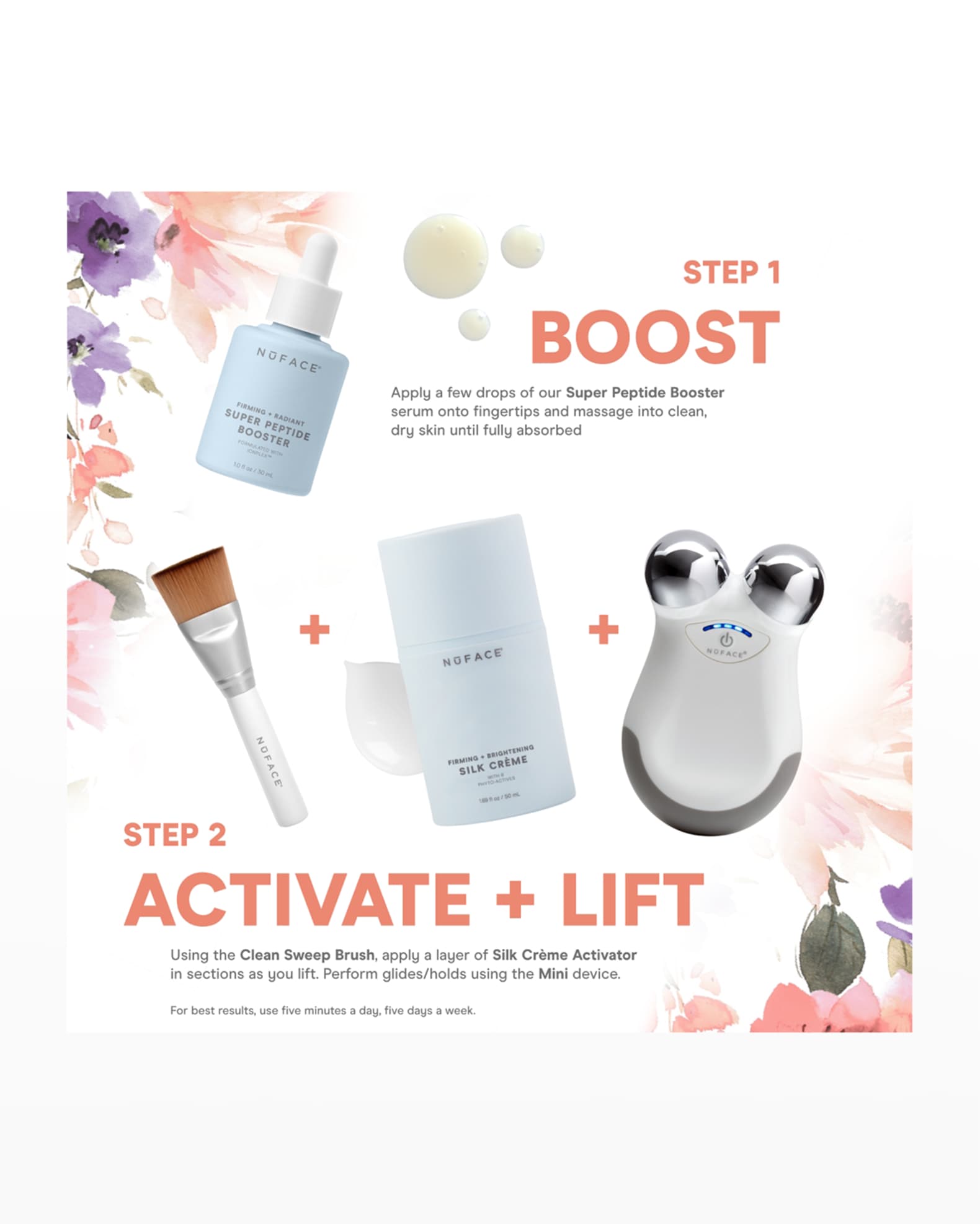 NuFace NuFace Mini Supercharged Skincare Routine | Neiman Marcus