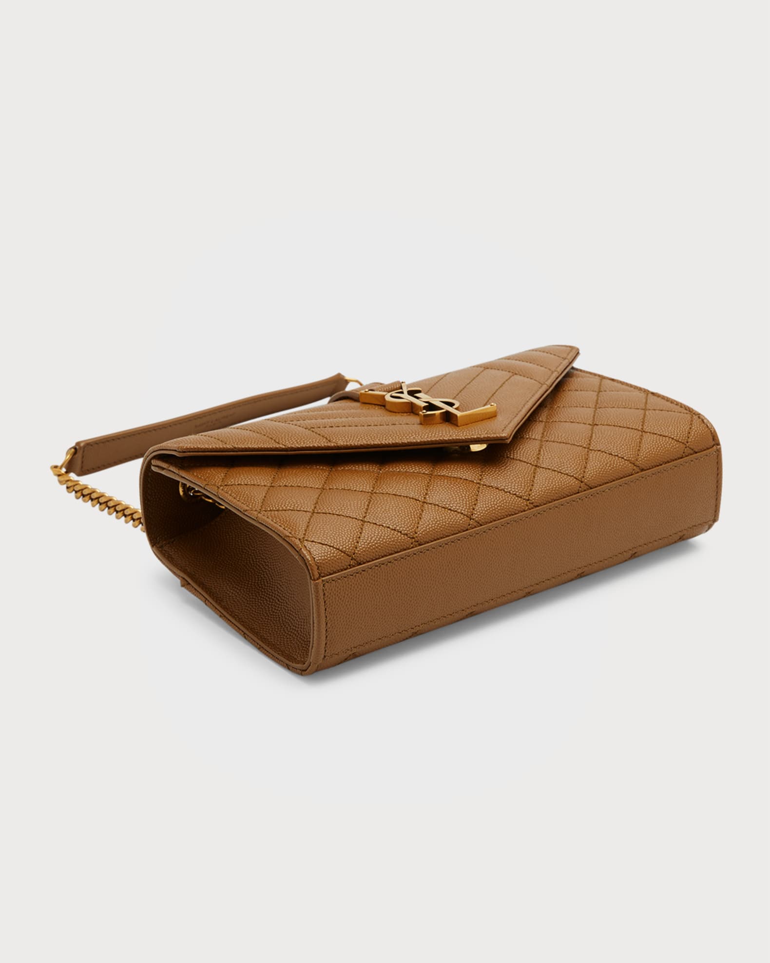 Saint Laurent Envelope Triquilt Small YSL Shoulder Bag in