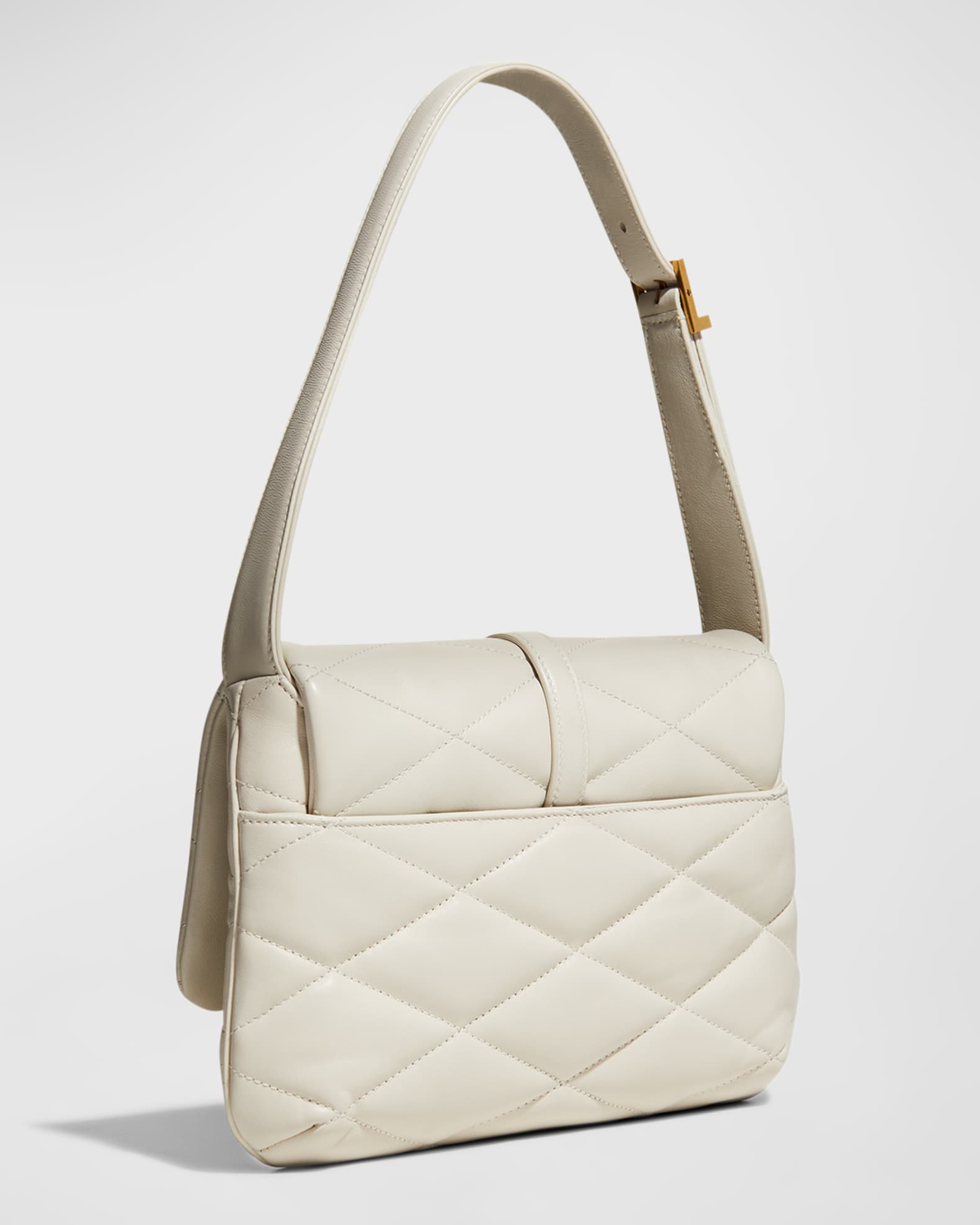 Le 57 Flap YSL Shoulder Bag in Quilted Leather