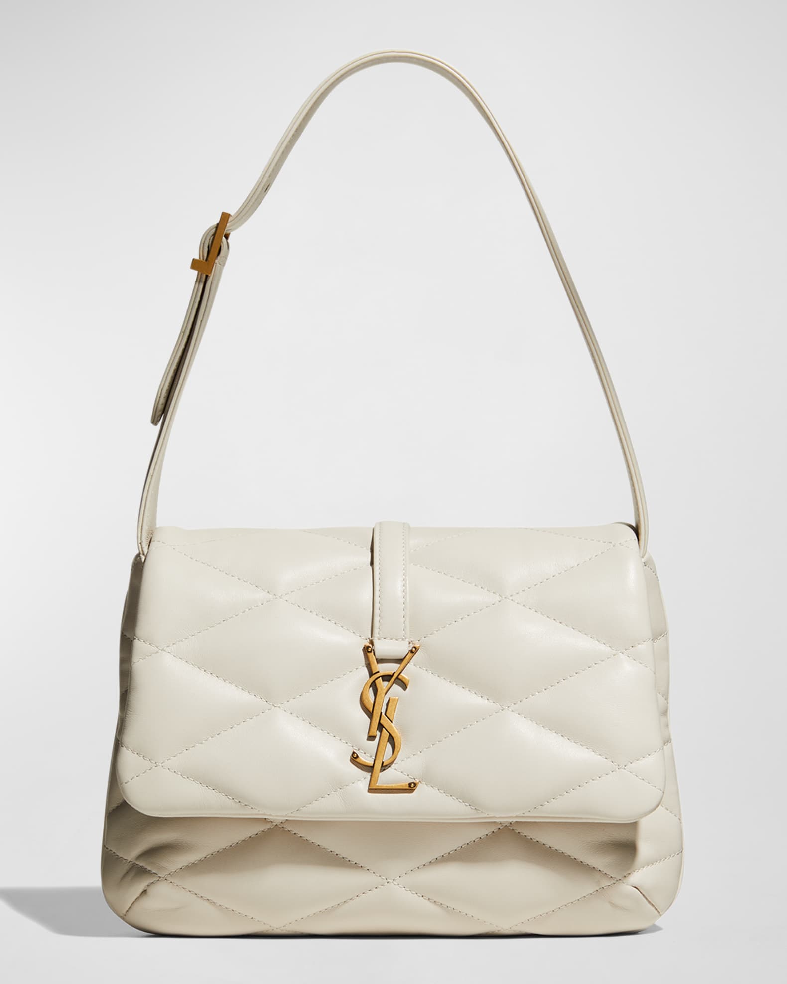 Le 57 Flap YSL Shoulder Bag in Quilted Leather