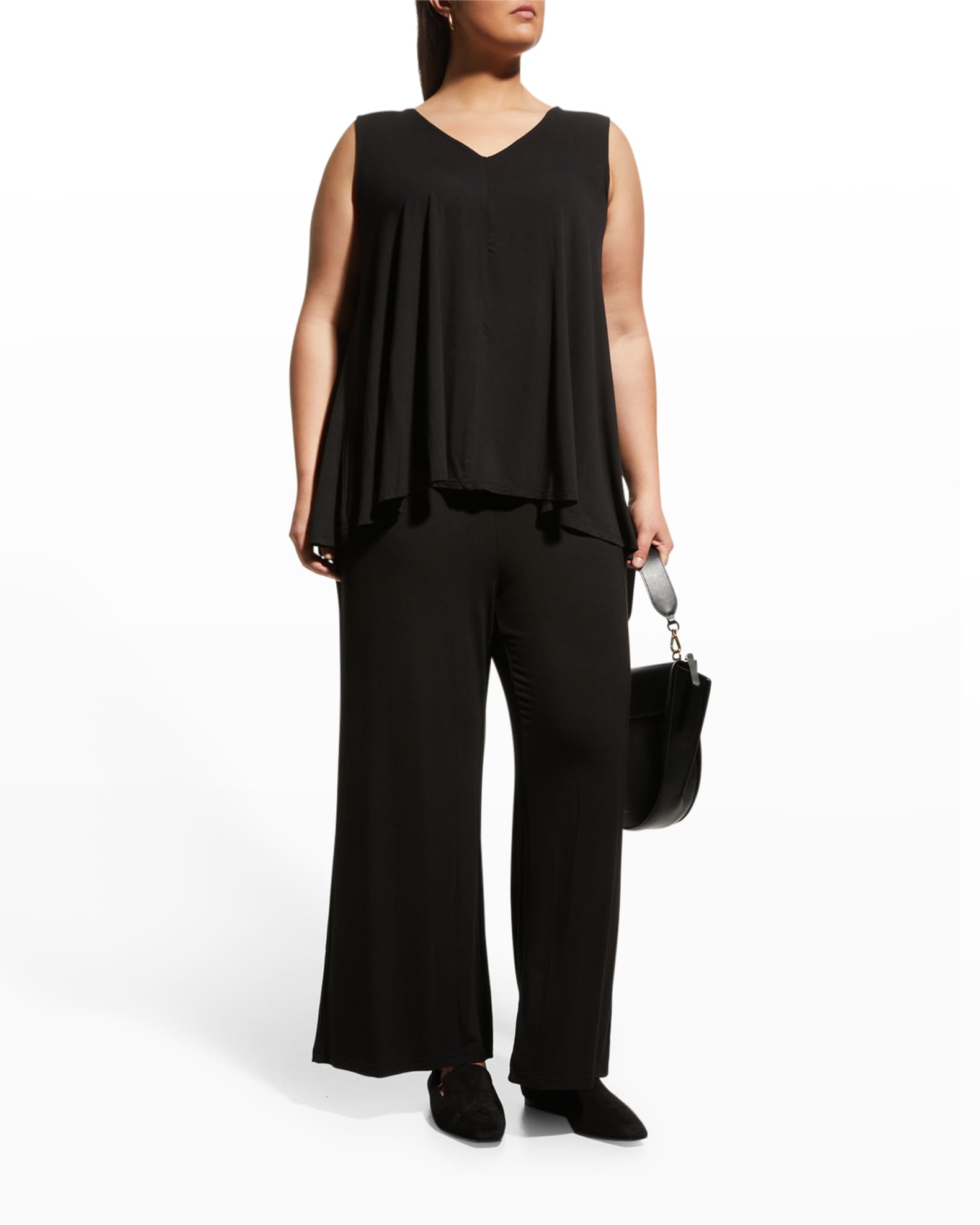 CAPSULE 121 Plus Size The Humility High-Rise Jersey Pants | Neiman Marcus