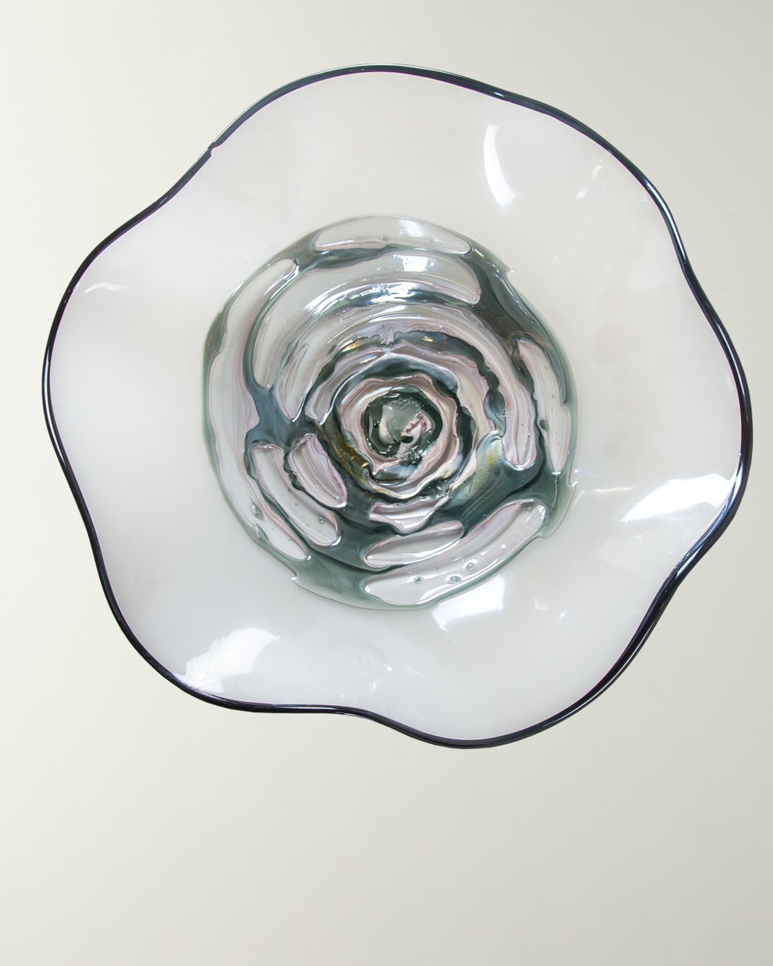 Cavalier White Gray Wall Dcor - 16" x 4" x 16" 0