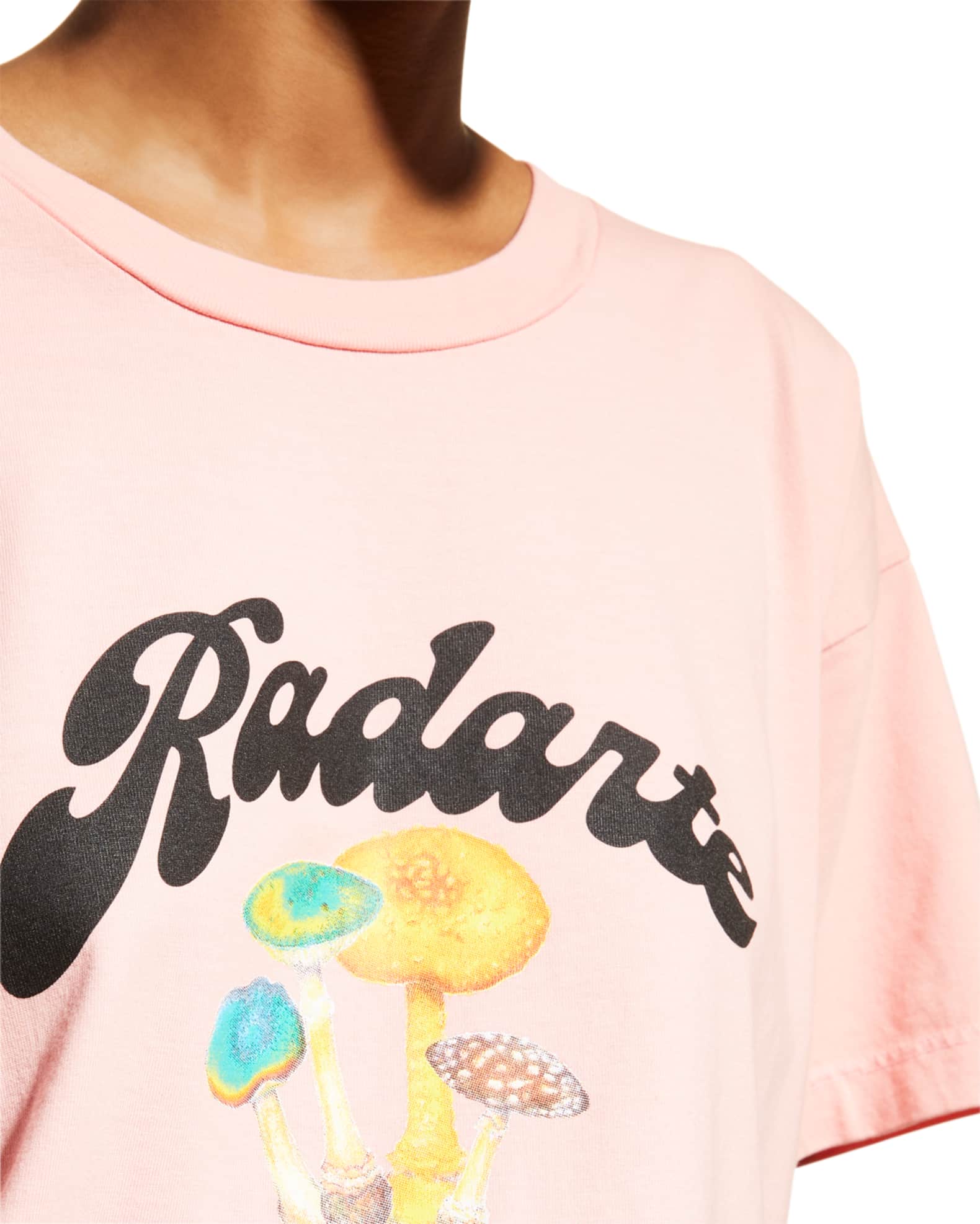 pull and bear mushroom printed t shirt