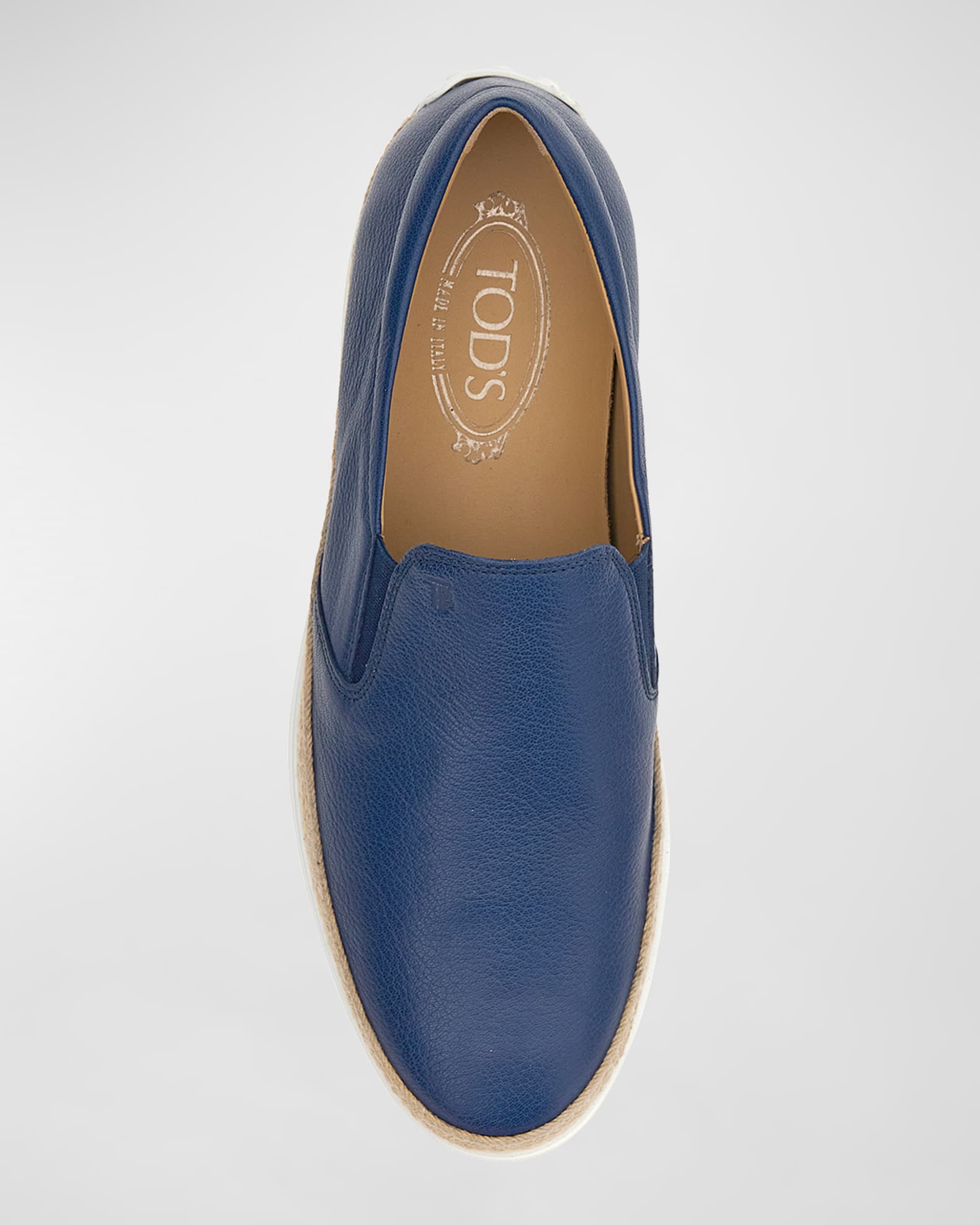 Pantofole Gomma - Tod s Men s Pantofola Gomma Raffia Leather