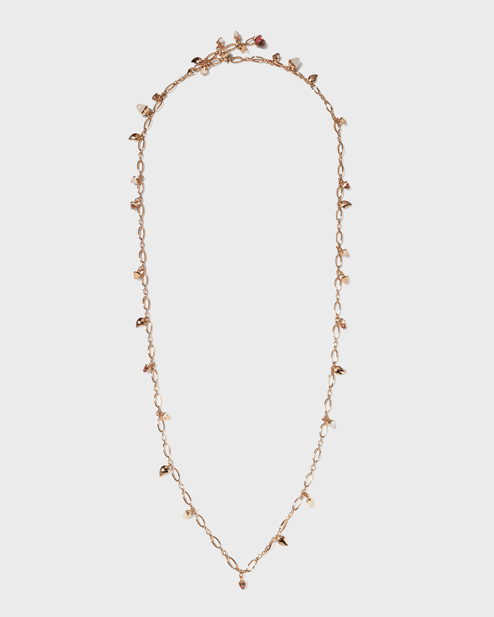 Rose Gold Mikado Blush Necklace with Diamonds 0