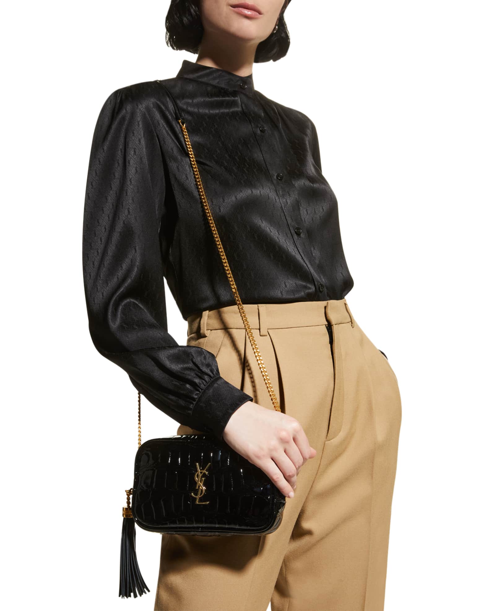 Lou Mini YSL Grain de Poudre Camera Crossbody Collection Neiman Marcus
