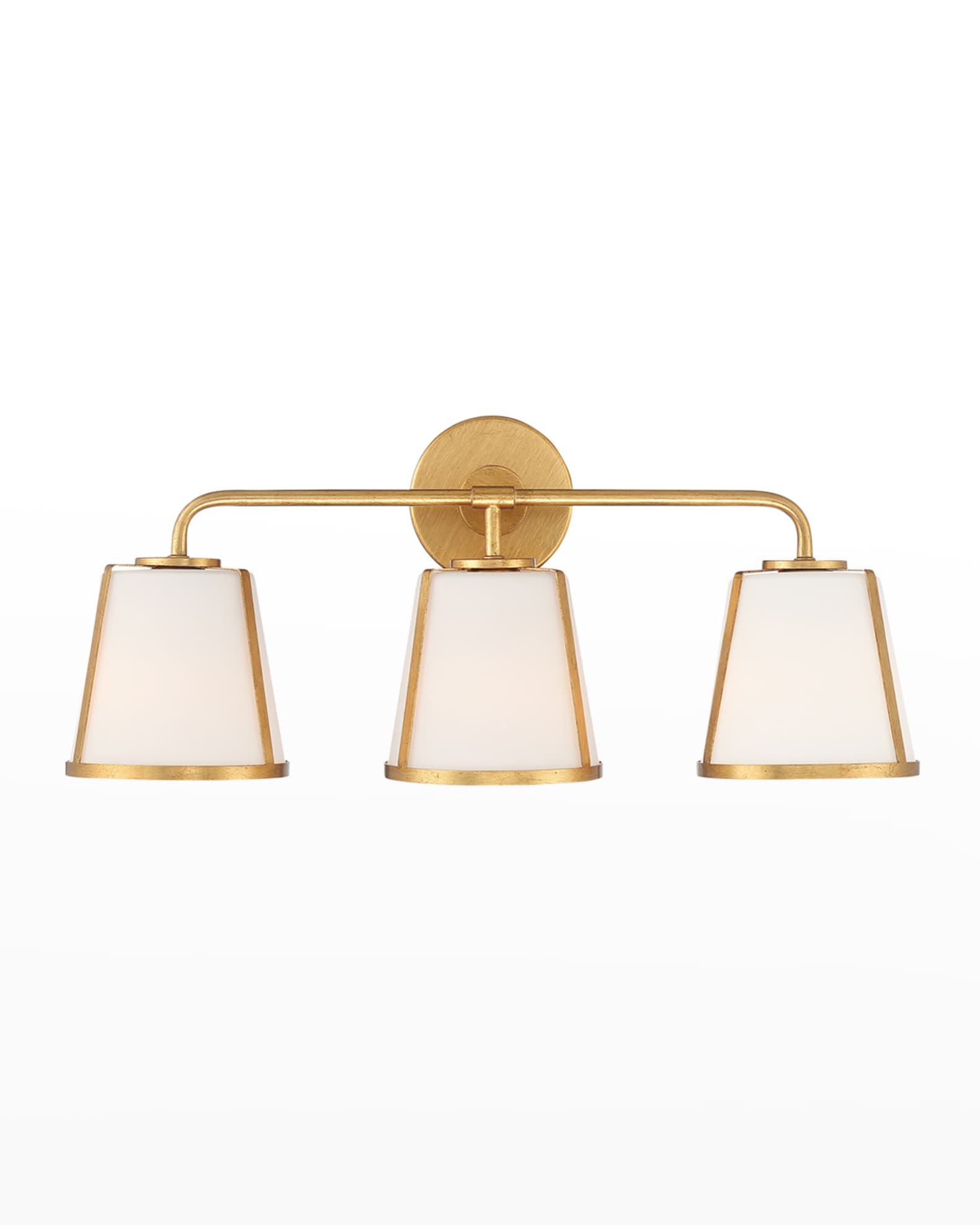 Fulton 3-Light Antique Gold Bathroom Vanity 0