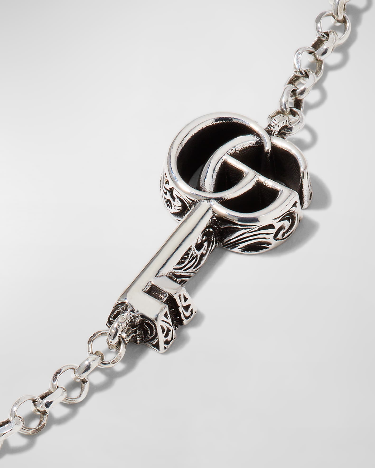 Gucci GG Silver Key Necklace