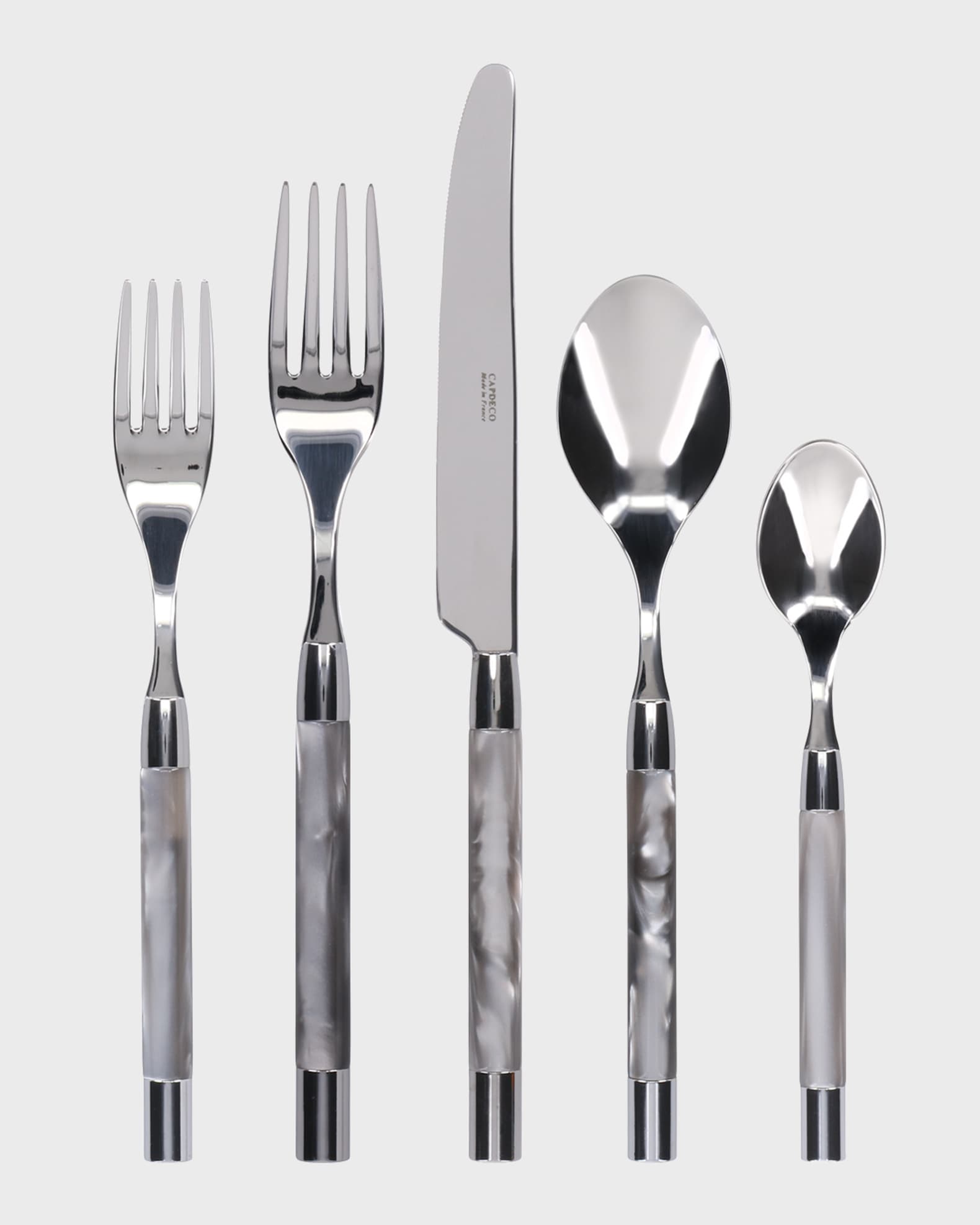 Capdeco Conty 5Piece Place Setting, Grey Neiman Marcus