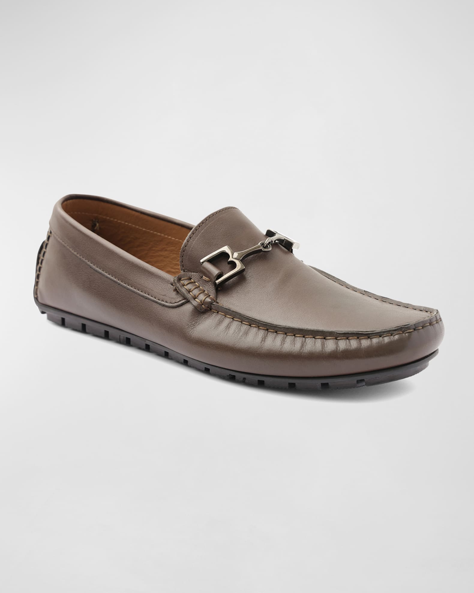Men's Xander Horse-Bit Strap Leather Drivers 1
