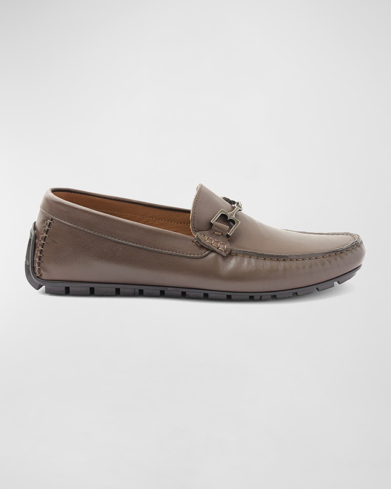 Men's Xander Horse-Bit Strap Leather Drivers 0