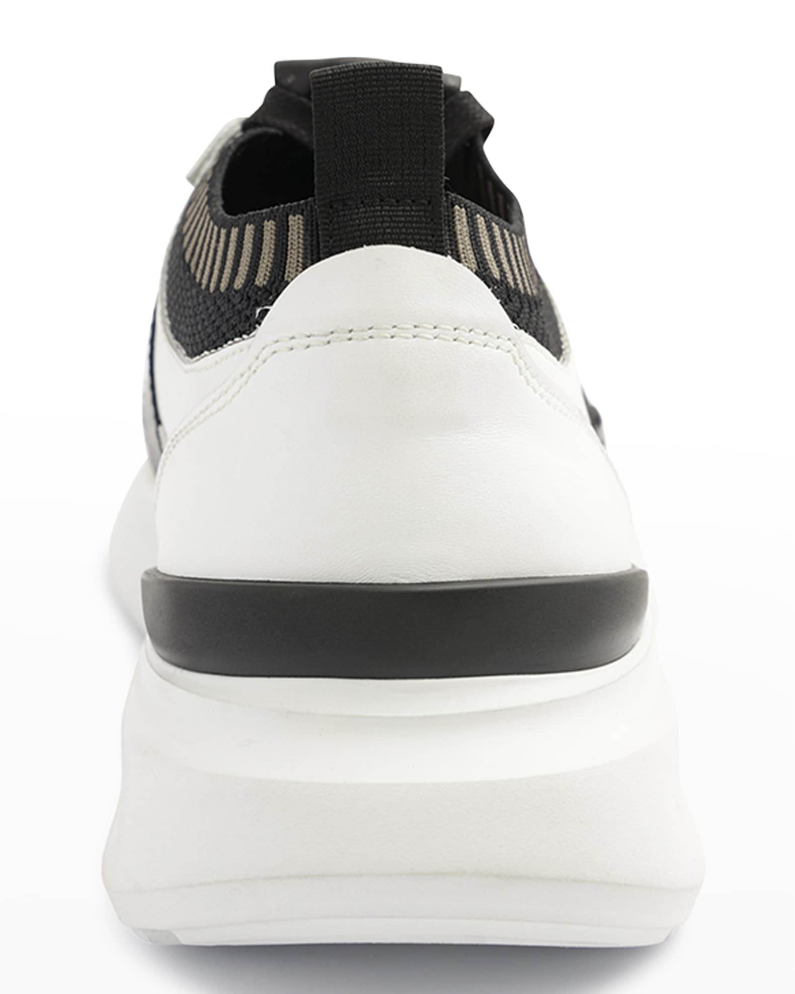 Bruno Magli Men's Gatti Flyknit-Leather Sneakers | Neiman Marcus