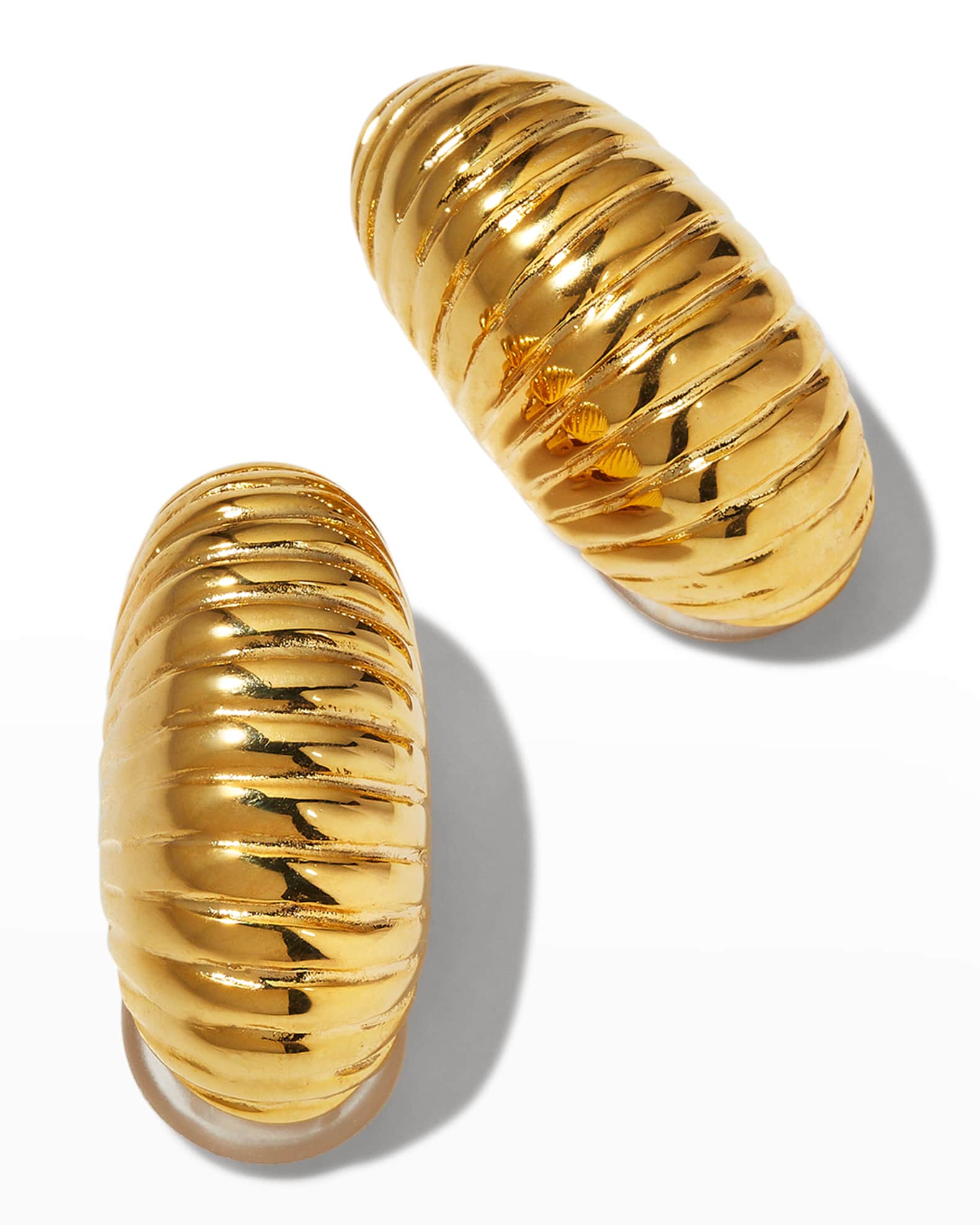 Gold Shrimp Earrings 0