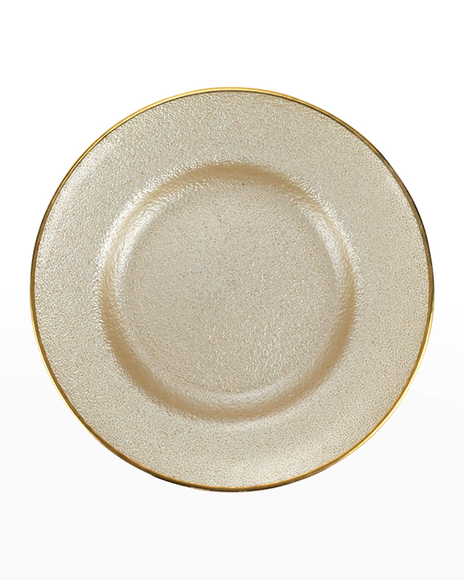 Metallic Glass Pearl Salad Plate 0
