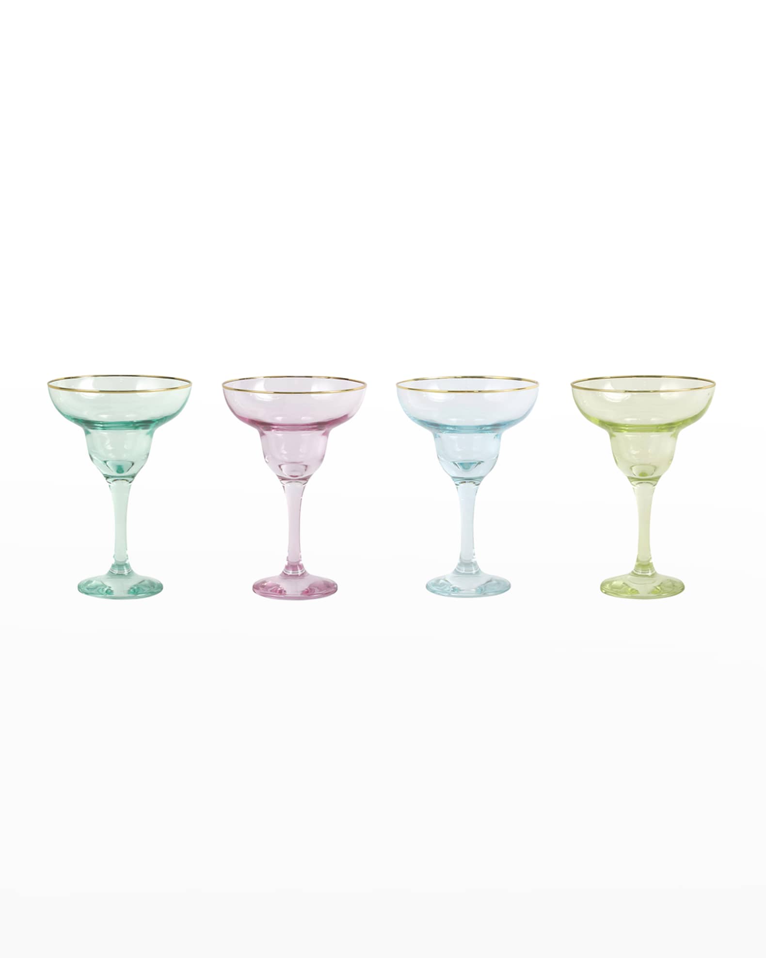 Vietri Regalia Assorted Champagne Glasses - Set of 4