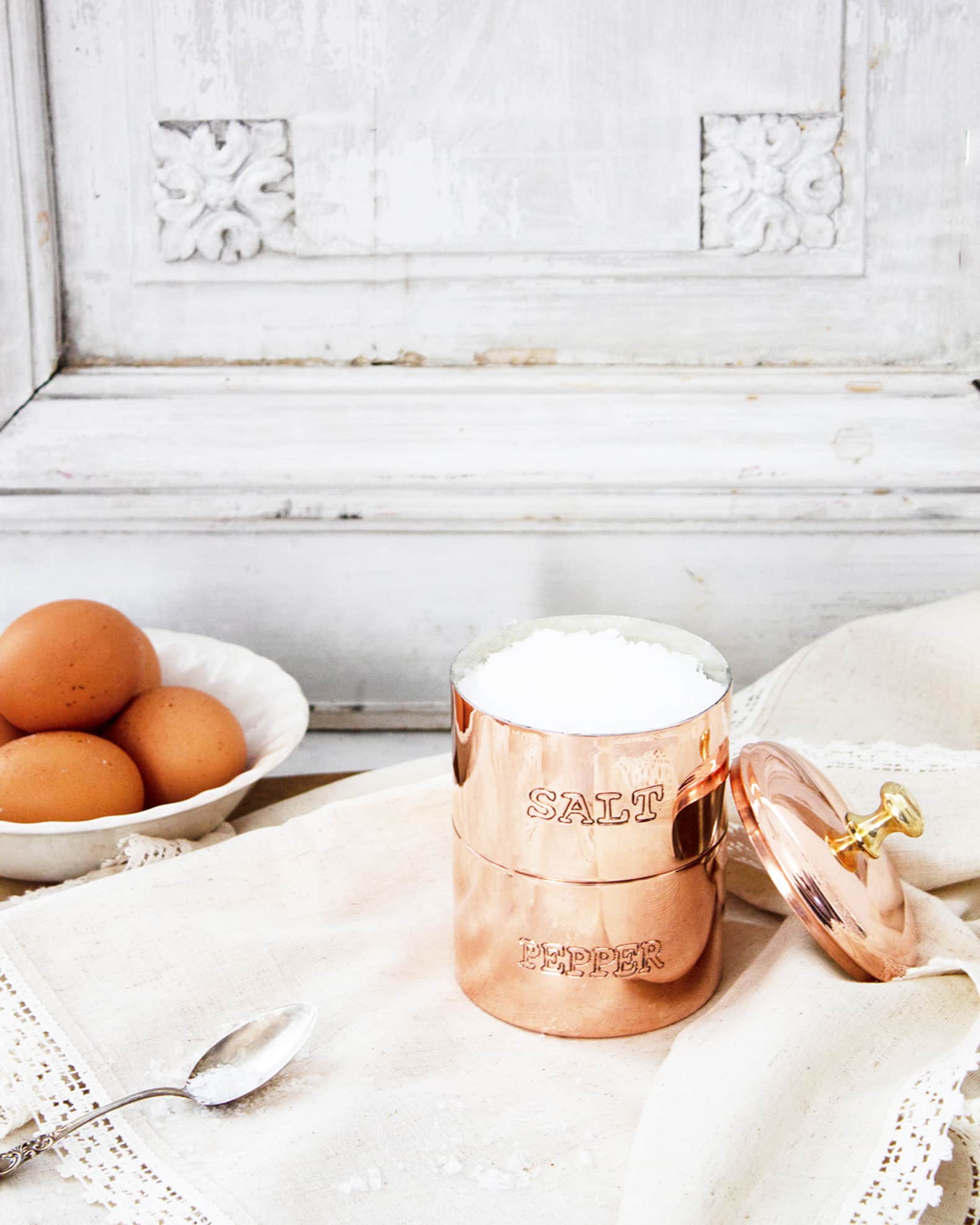 Cellar Vintage Inspired Copper Salt & Pepper Set 0