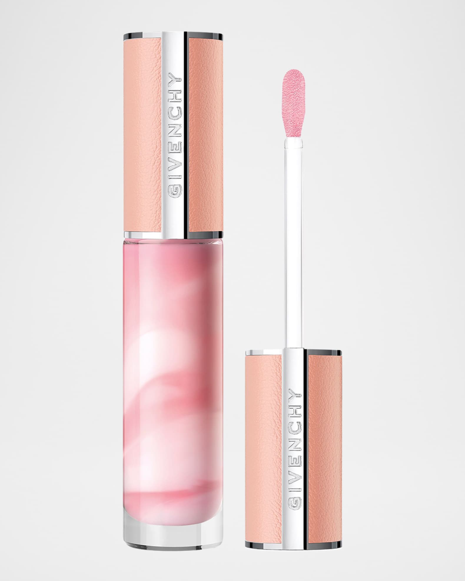 givechy lip c olor Givenchy Le Rouge Intense Color Sensuously Matt Color 301 Magnolia Organza focus finish with Givenchy Le Rouge Sheer Velvet Givenchy Women's Rose Perfecto Liquid