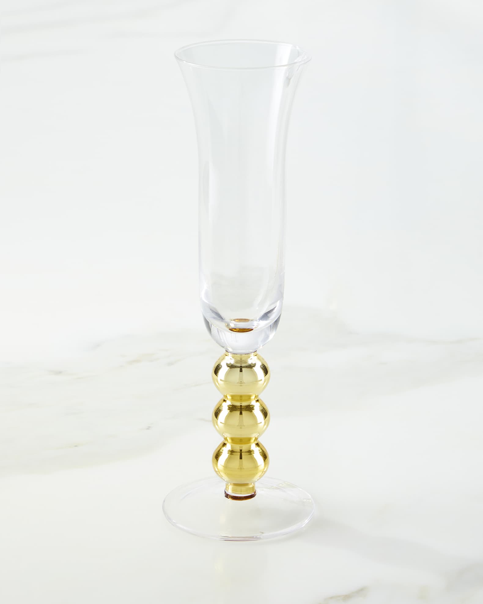 Neiman Marcus Gold Ball Champagne Flutes, Set of 4 Neiman Marcus