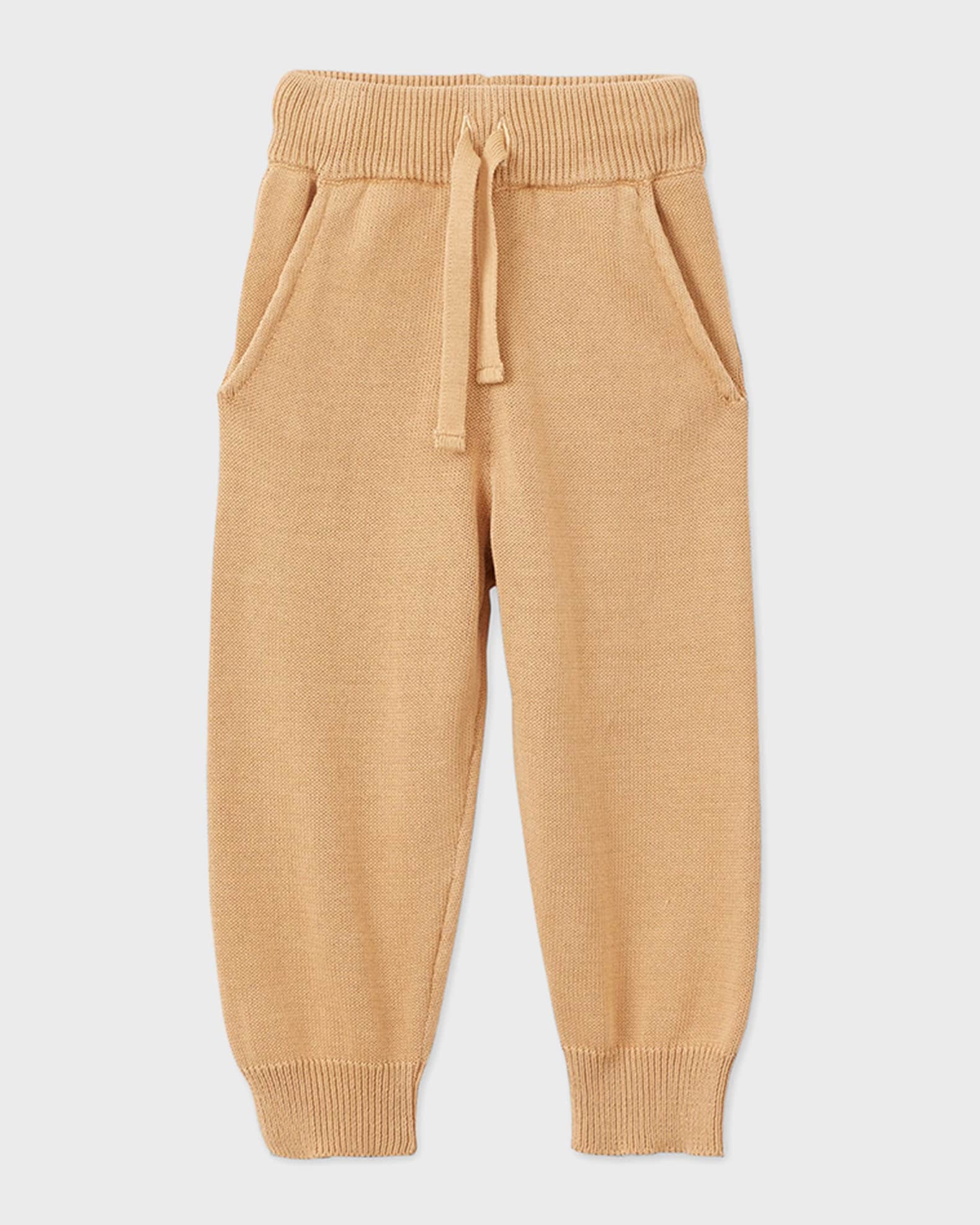 Vild - House of Little Kid's Organic Cotton Knit Joggers, Size Newborn-6