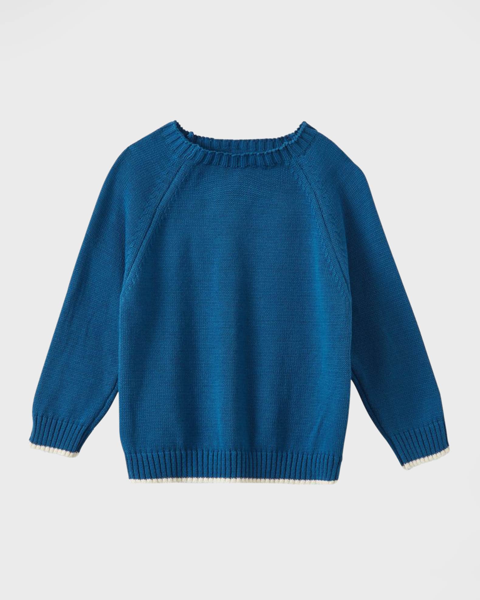 Vild - House of Little Kid's Organic Cotton Crewneck Sweater, Size 2-9