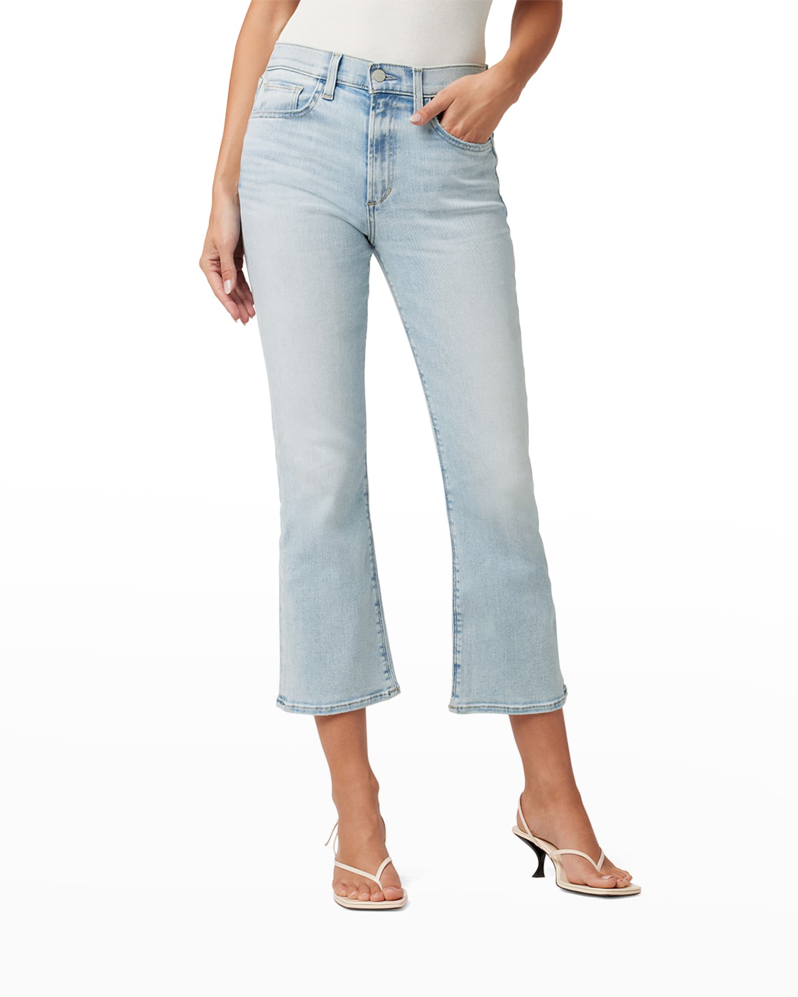 Joe's Jeans The Callie Organic Cotton Cropped Bootcut Jeans Neiman Marcus