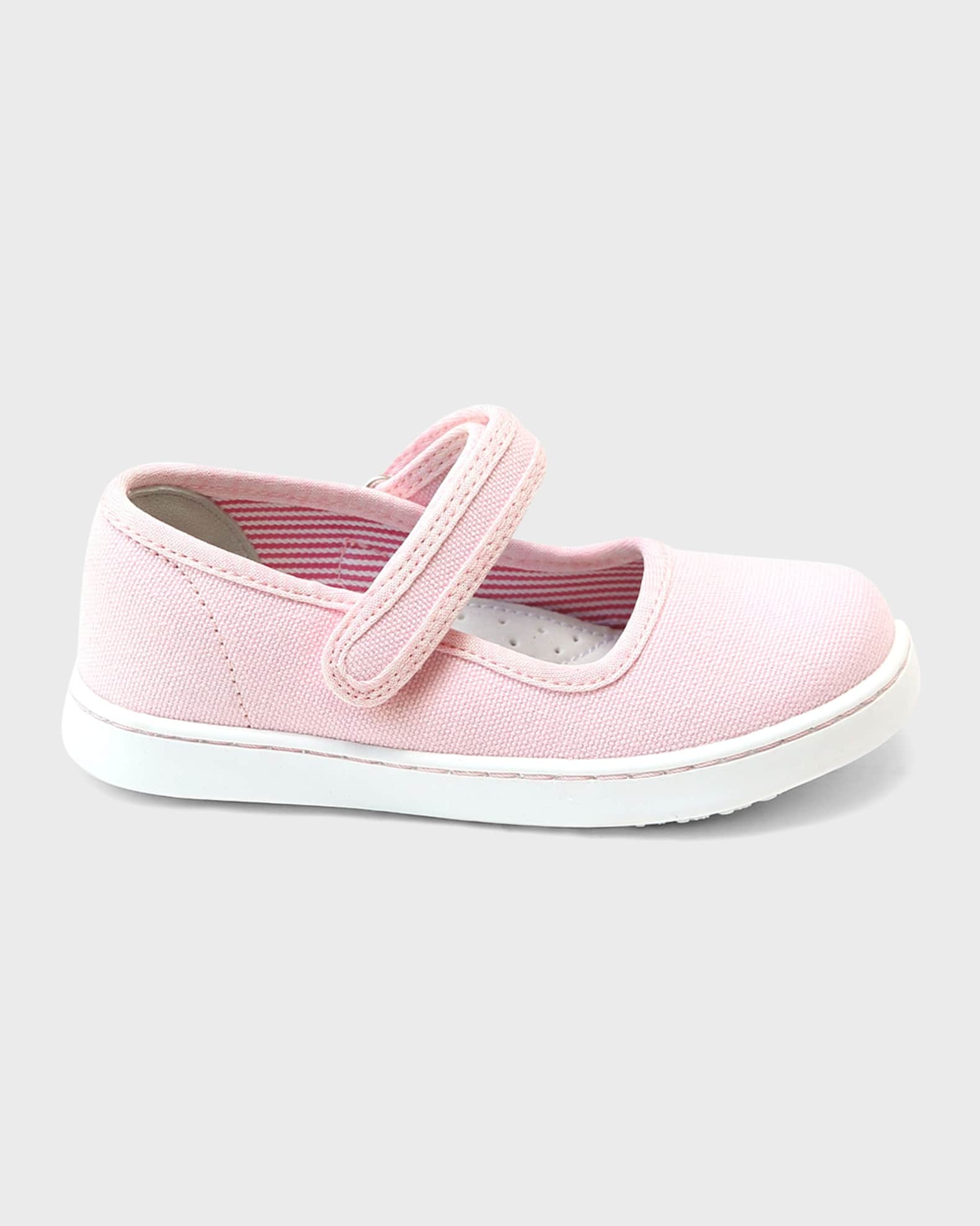 L'Amour Girl's Jenna Canvas Mary Jane Shoes, | Neiman