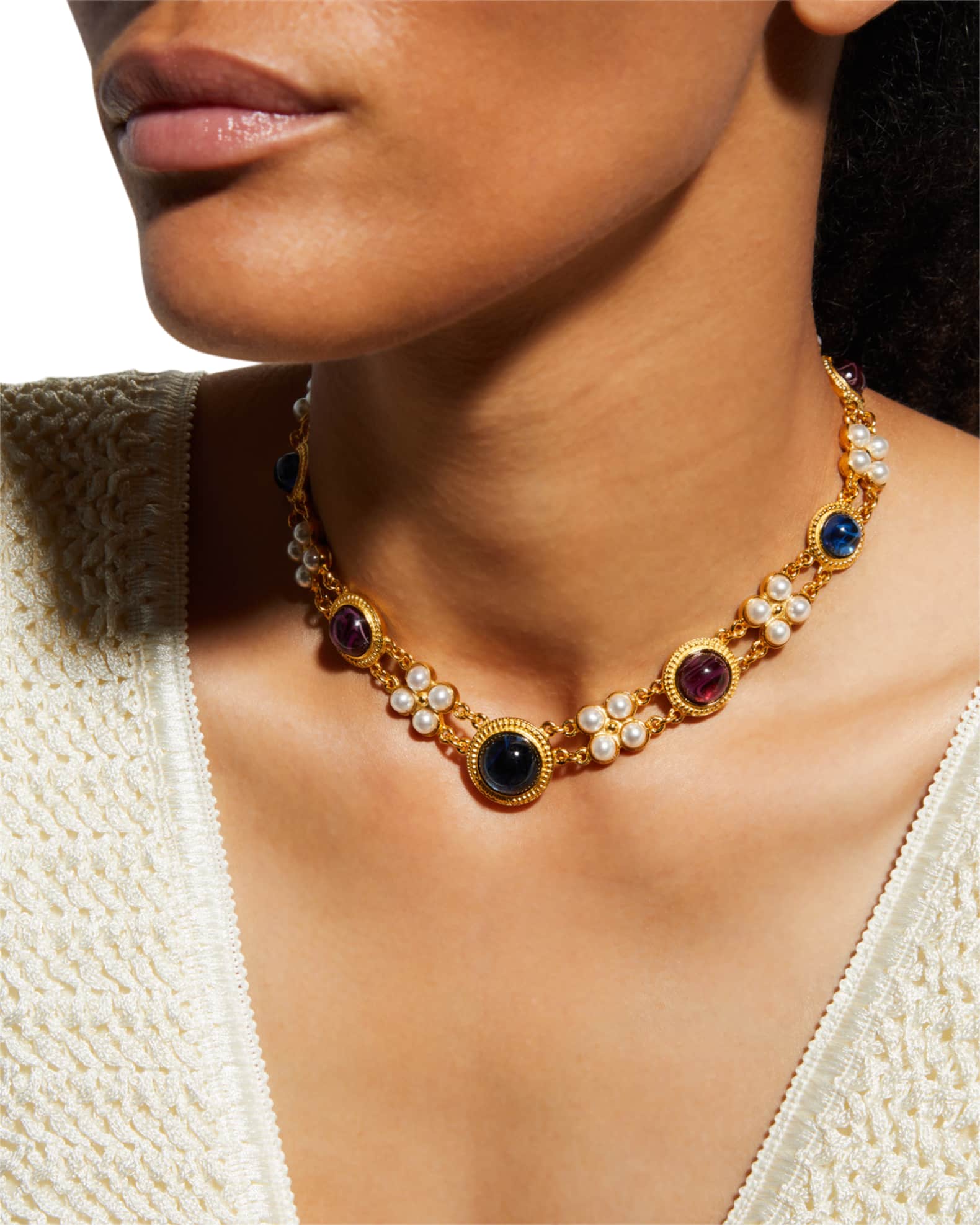 Ben-Amun Byzantine Bezel Necklace | Neiman Marcus Ben-Amun Byzantine Bezel Necklace | Neiman Marcus