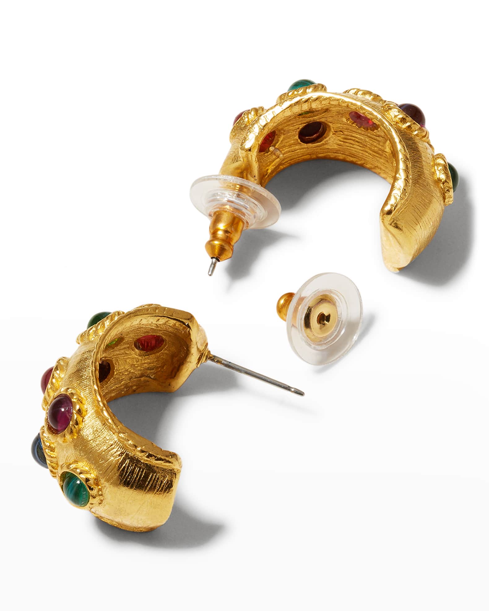 Ben Amun Byzantine Multi Stone Hoop Earrings Neiman Marcus