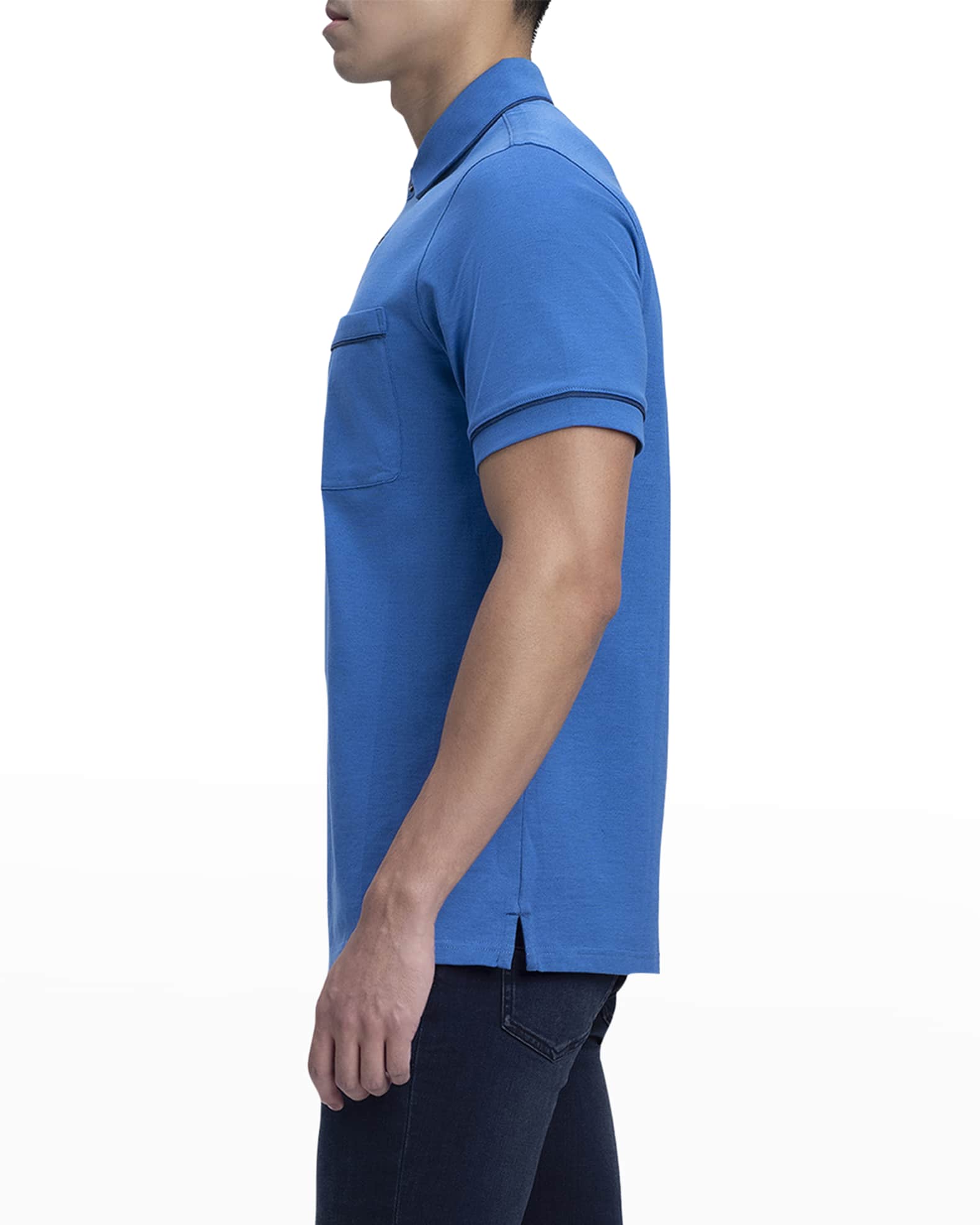 Bugatchi Holden Pima V-Neck T-Shirt - Black