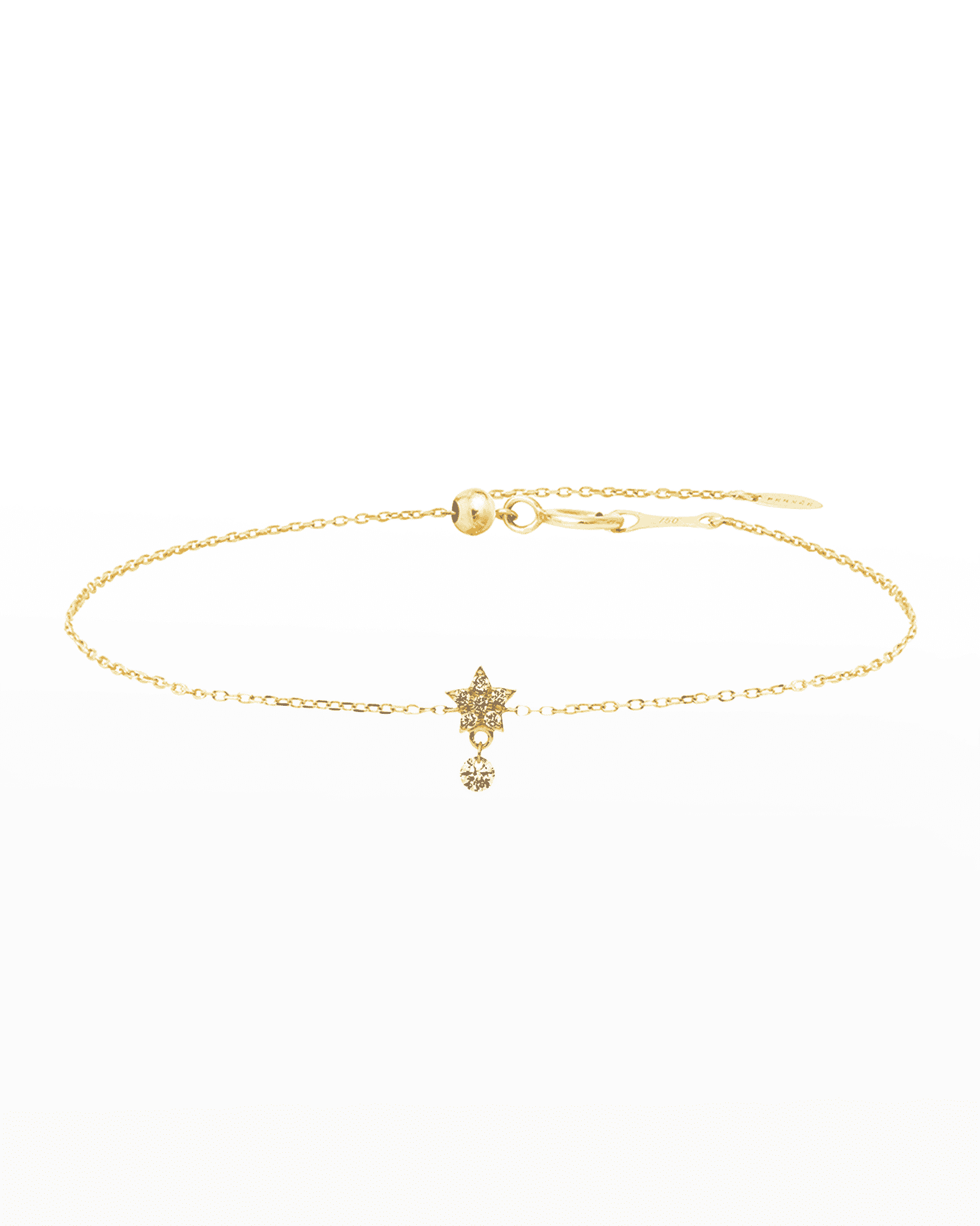 <p>Threaded Embossed&nbsp; Star Bracelet</p>